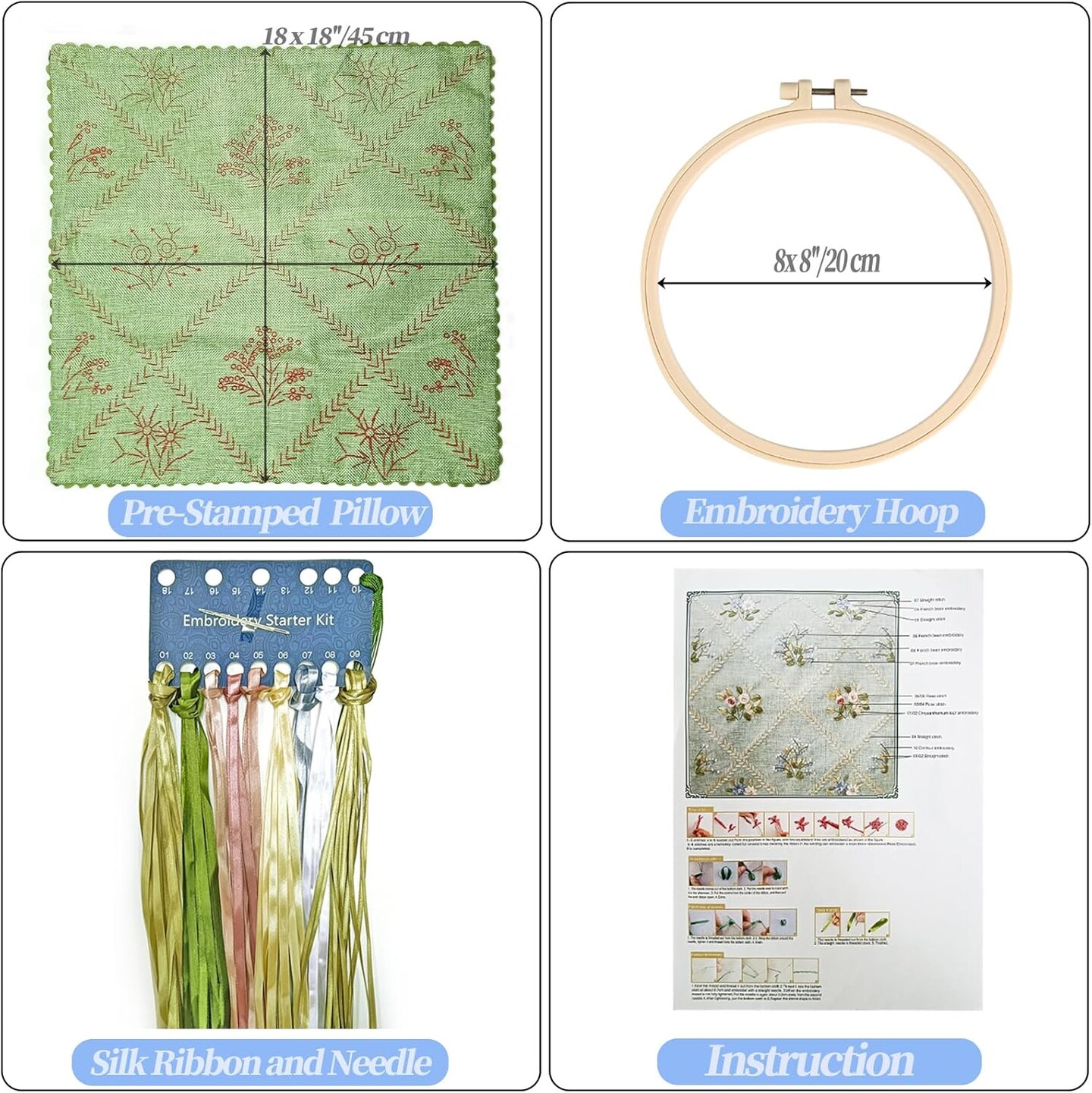 Crewel Ribbon Embroidery Kit