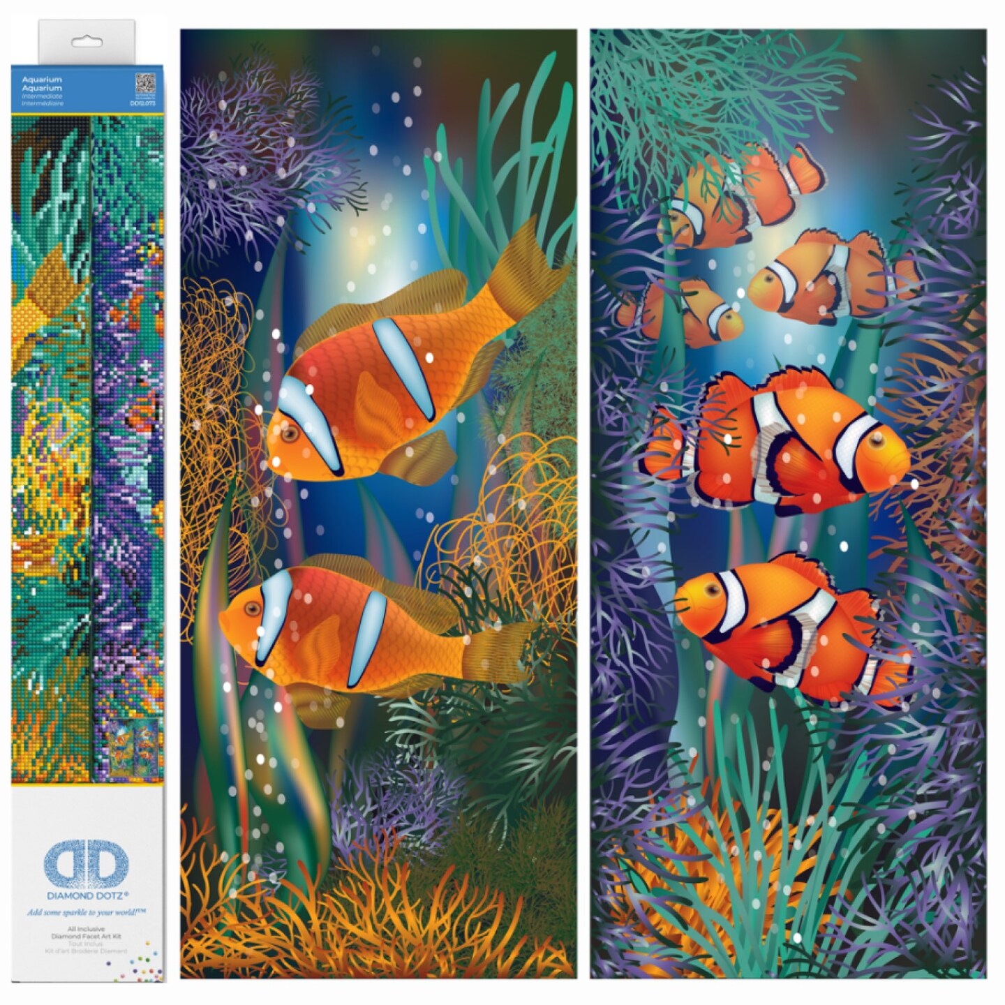 Diamond Dotz Aquarium Diamond Painting Kits for Adults - Diamond Art Kits a Relaxing Creative Craft Kit with Dotz Gems 20.5x20