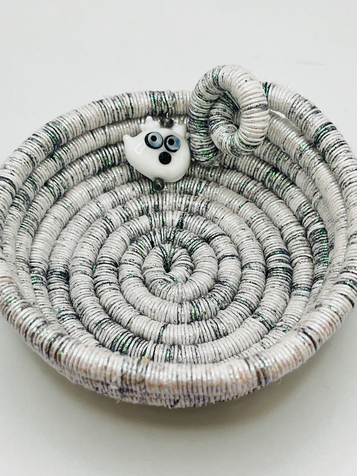 CDL Hand Stitched Mini Basket ベージュ CDL Hand Stitched Mini