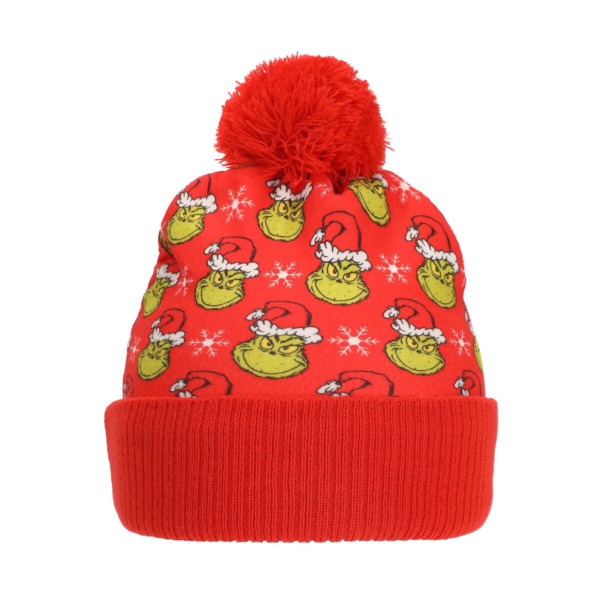 The Grinch All-Over Character Print Youth 2-Piece Knit Beanie & Gloves Set