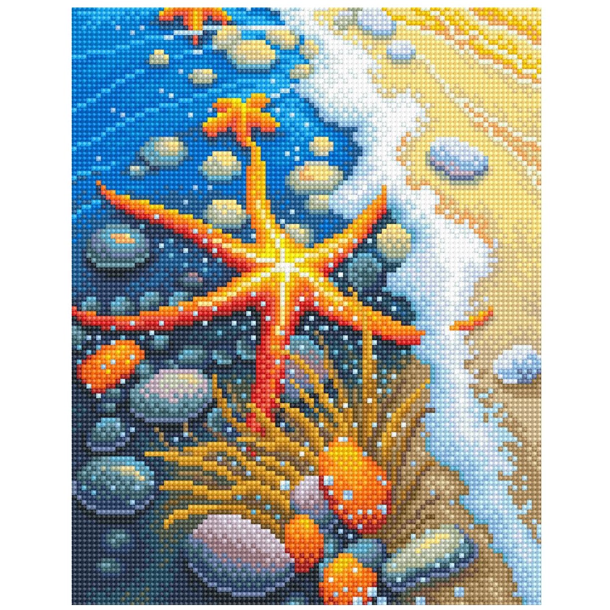 Diamond Art By Leisure Arts Shoreline, 12"X12", Intermediate Diamond Painting Kits For Adults - Diamond Art Kits a Relaxing Creative Craft Kit with Gems