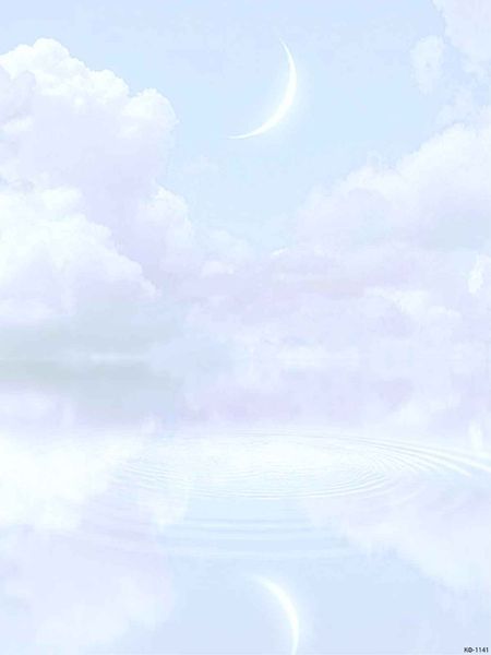 Cloud Symphony Designer Printed AIDA Fabric. Canvas for embroidery with an applied background KF-1141A