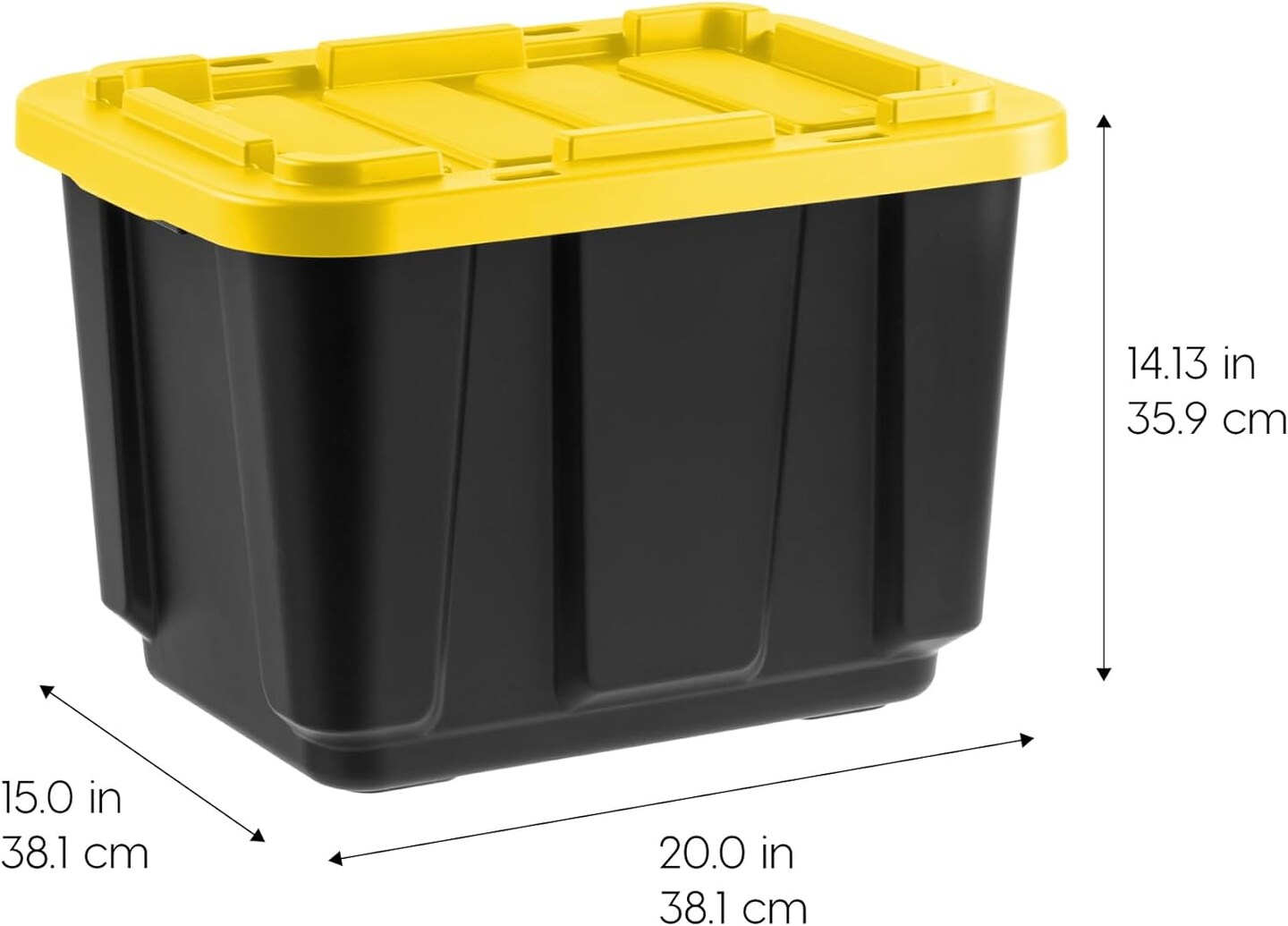 IRIS USA 11.5Gal/46Qt Heavy-Duty Stackable Plastic Holiday Storage Bin Tote Container with Quick Snap Lid - 4 Pack