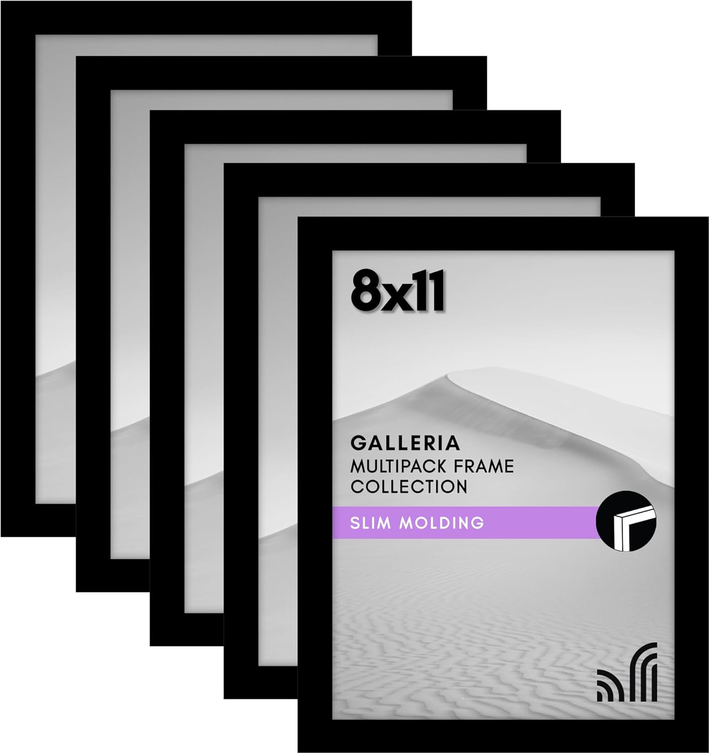 8x11 Picture Frame with Polished Plexiglass - Set of 5