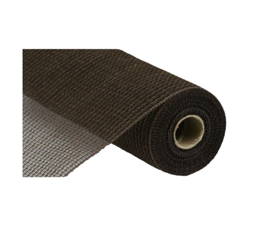 Chocolate Faux Jute Mesh Roll – 10.25"x10yd Rustic Craft-RY831231