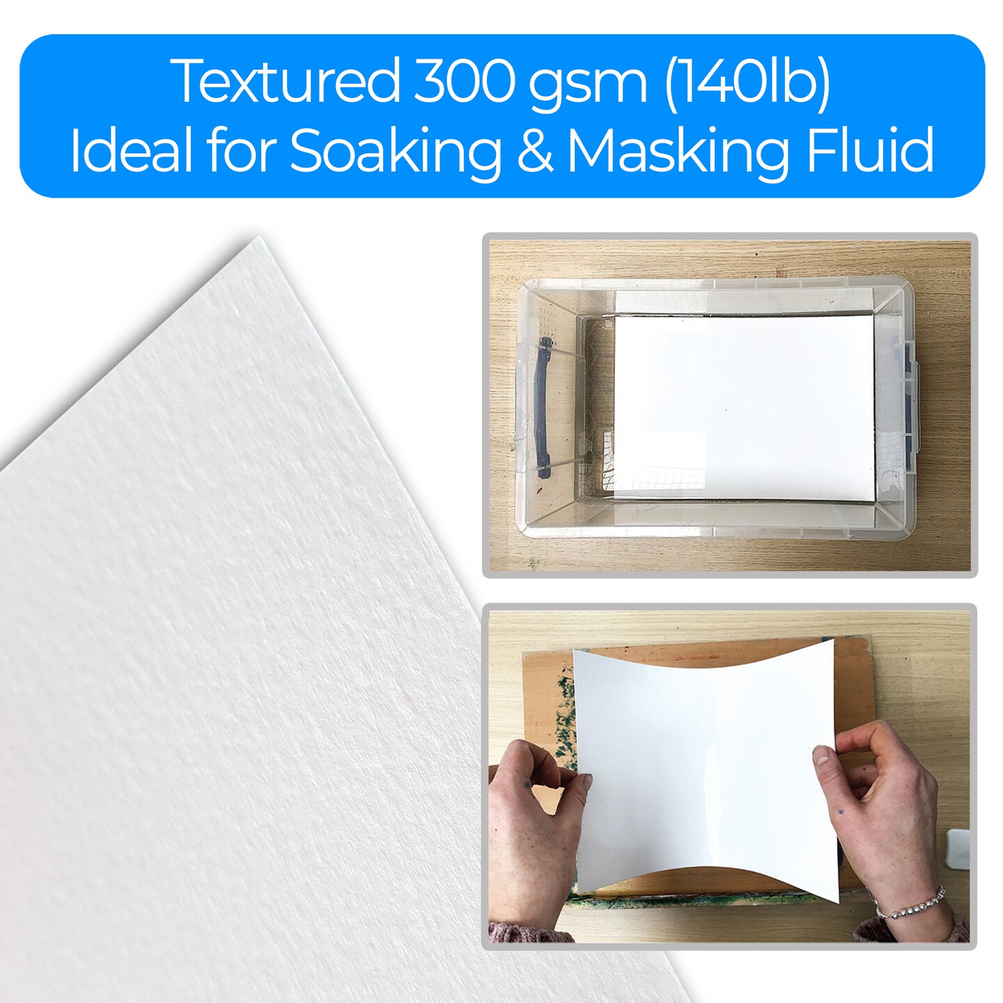 Zieler A3 Artists Watercolour Paper Fine Grain Texture Jumbo 50 sheets