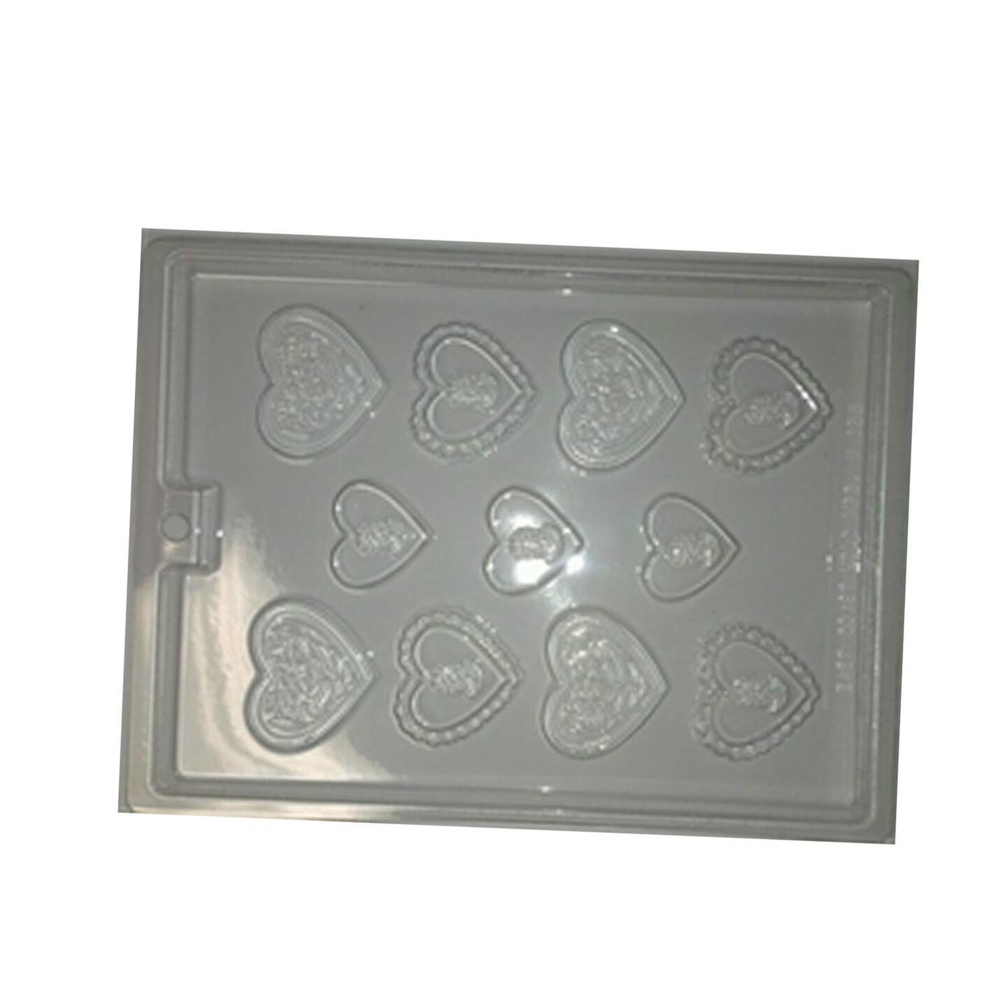 Cameo And Flower Hearts Chocolate Mold