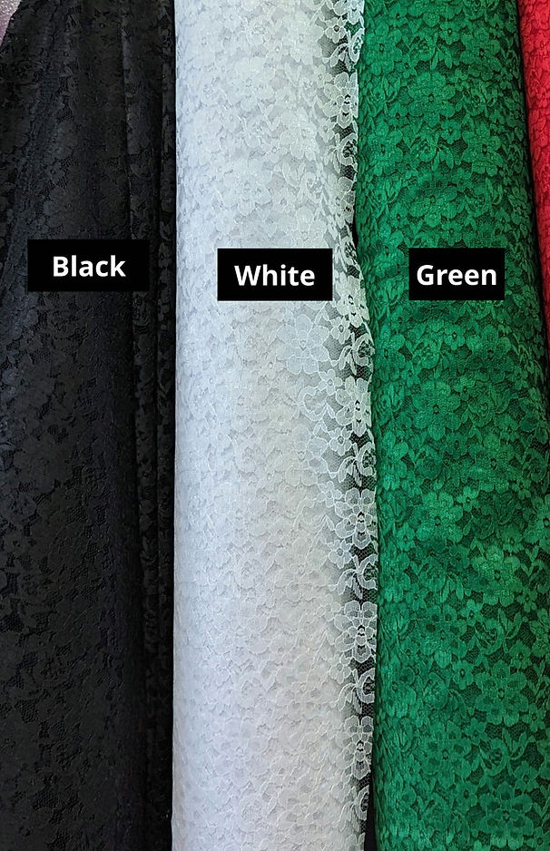 1 Yard Raschel Lace Fabric Lightweight Floral Design Slight Sheen No Stretch 100% Polyester 58/59" Wide