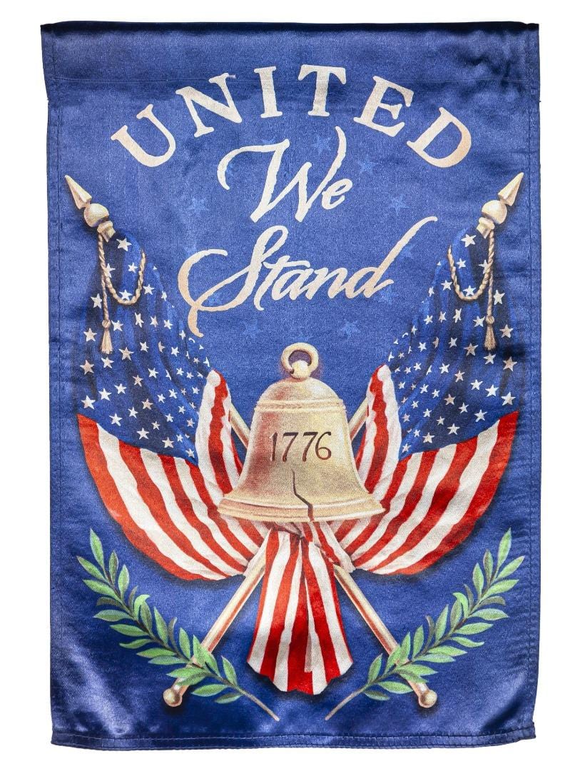 United We Stand Patriotic Garden Flag 2 Sided