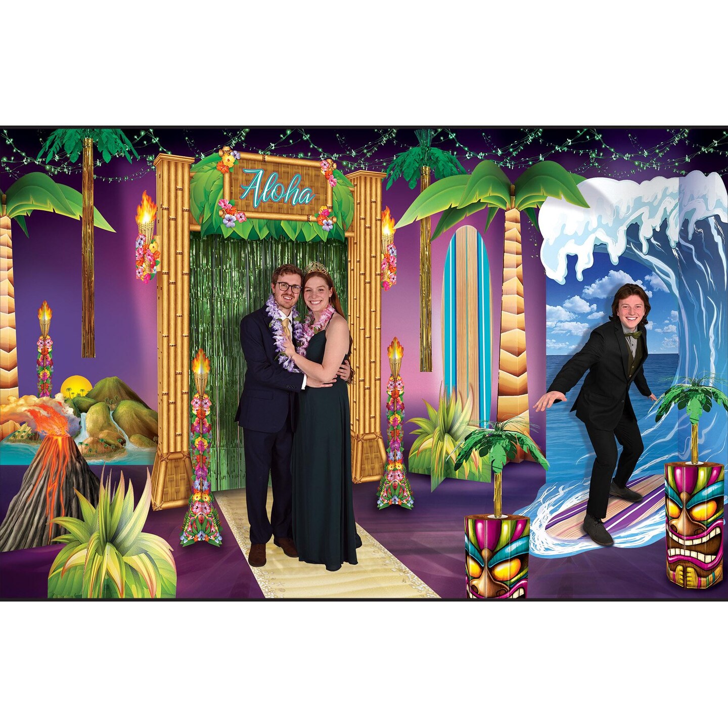 Beistle Luau Volcano Stand-Up Decoration