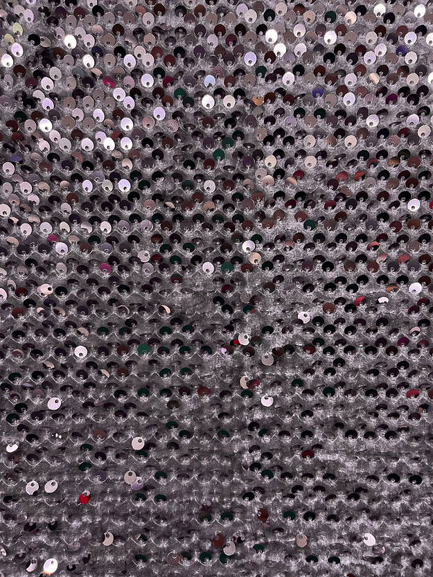 63" wide Velvet Sequin Stretch Fabric Polyester Spandex Embroidered Sparkle Knit by Yard