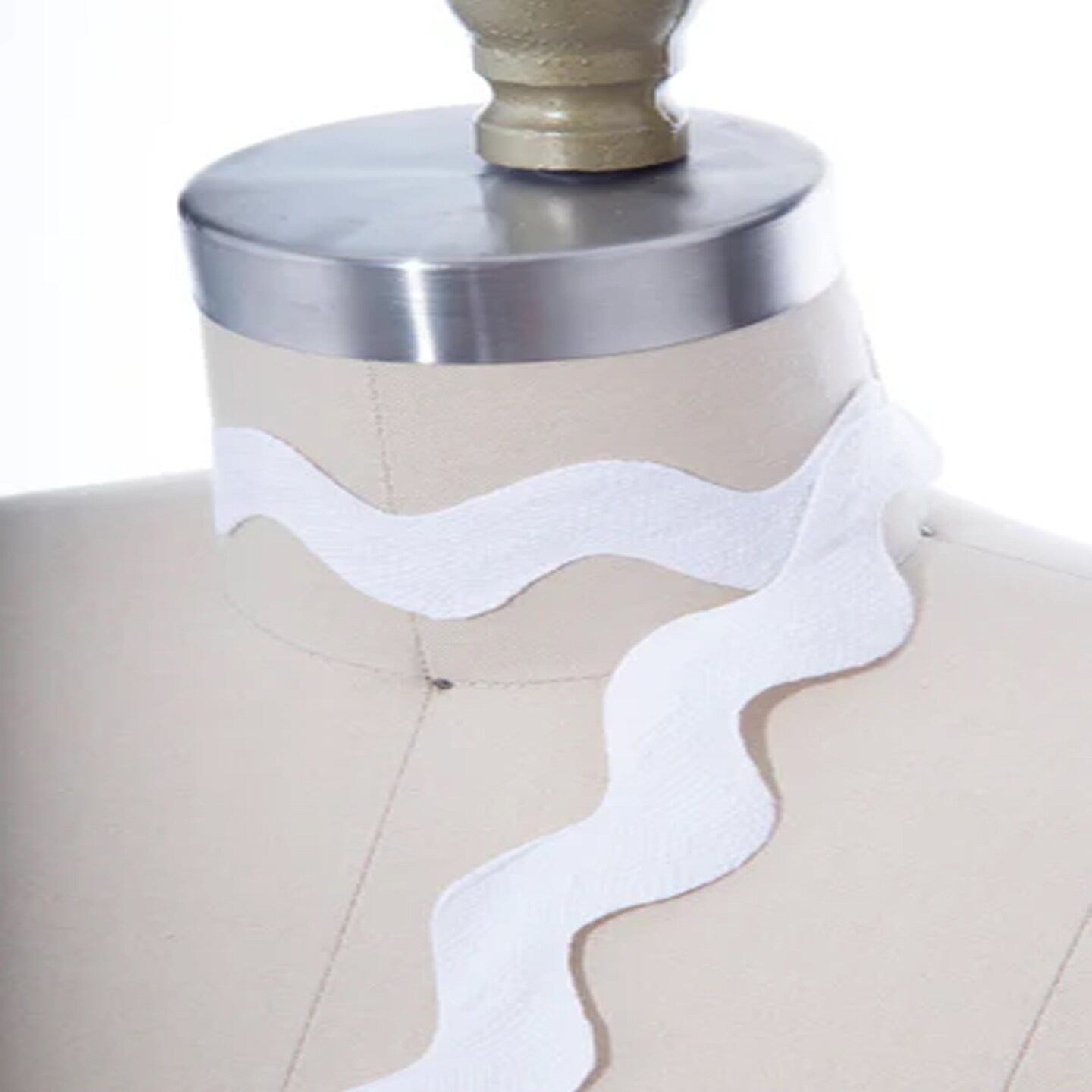 1 Yard White Jumbo Ric Rac Trim 1&#x22; Cotton Ribbon for Quilts &#x26; Home D&#xE9;cor