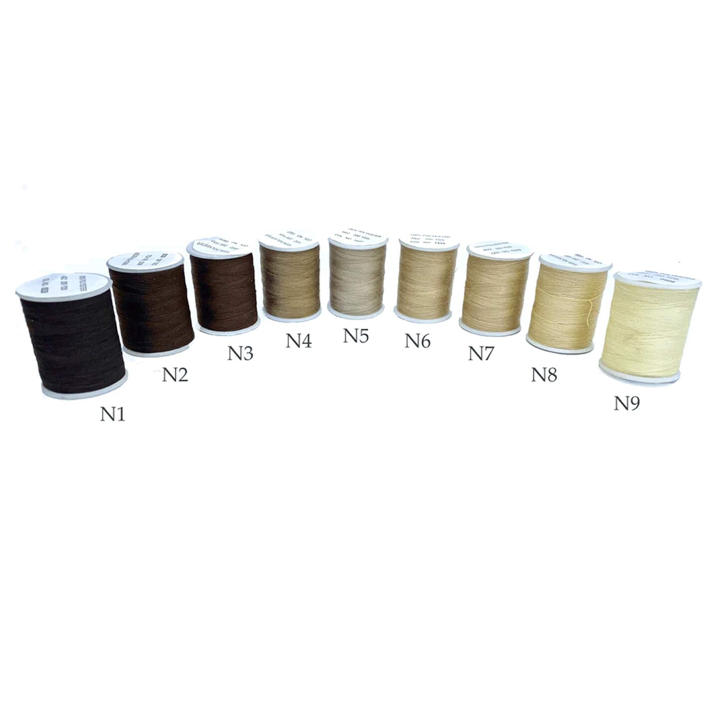 200 Yards Neutral Sewing Thread 100 Percent Polyester Small Spool for DIY Projects