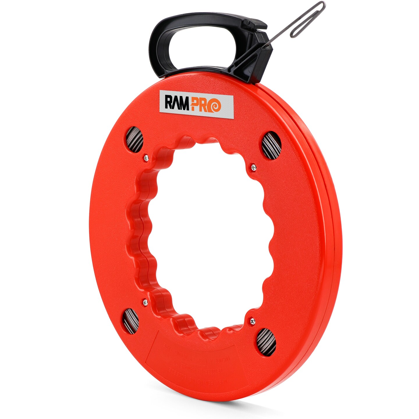 Fish Tape Wire Puller - Cable Puller Tool with Double Loop Tip - Flexible Wire Fishing Tools for Walls and Electrical Conduit - 1/8 Steel Fish Tape