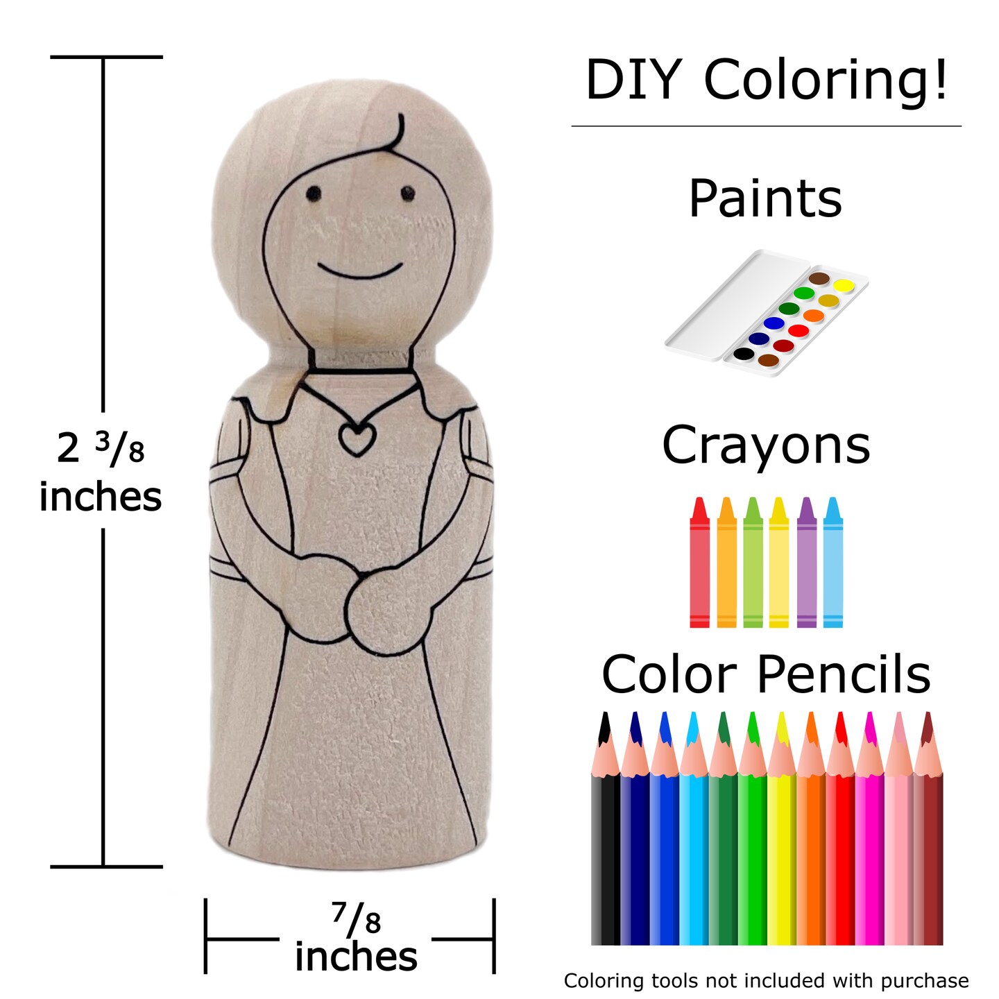 Romeo and Juliet Peg Doll Set by Pegsies&#x2122;