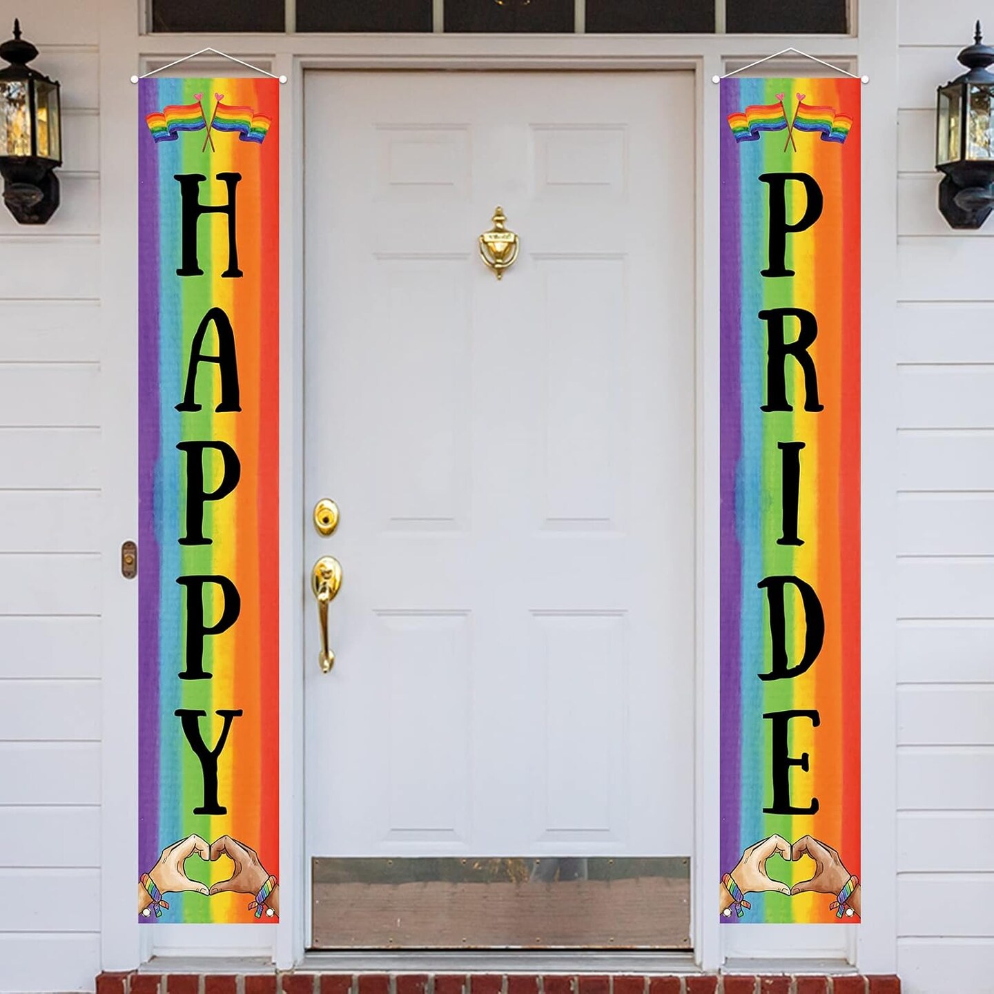 Pride Decoration Outdoor Happy Pride Banner LGBTQ Decor Gay Lesbian Bisexual Transgender Pride Day Month Parade