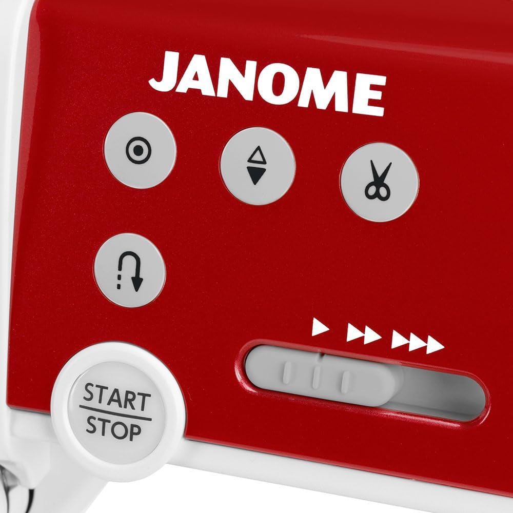 Janome Memory Craft 6650 Sewing Machine (9mm Unit) Bundle - Includes 7 Genuine Janome Presser Feet (Even Feed Foot, Non-Stick Foot, Clear View 1/4&#x22; Foot, Gathering Foot, Border Guide Foot and More)