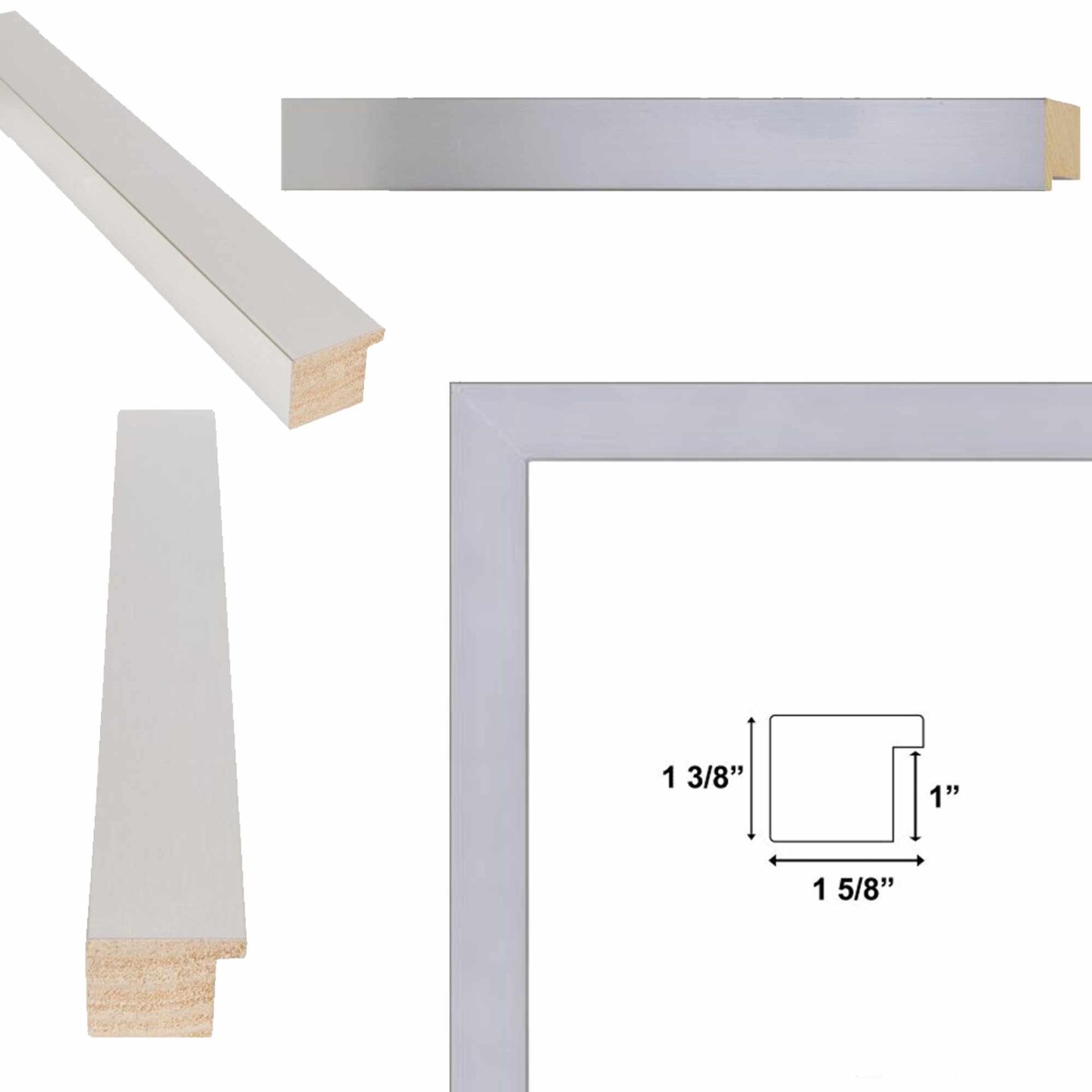 Modern Stainless Steel Iron Picture Frame 8.5x11 frame