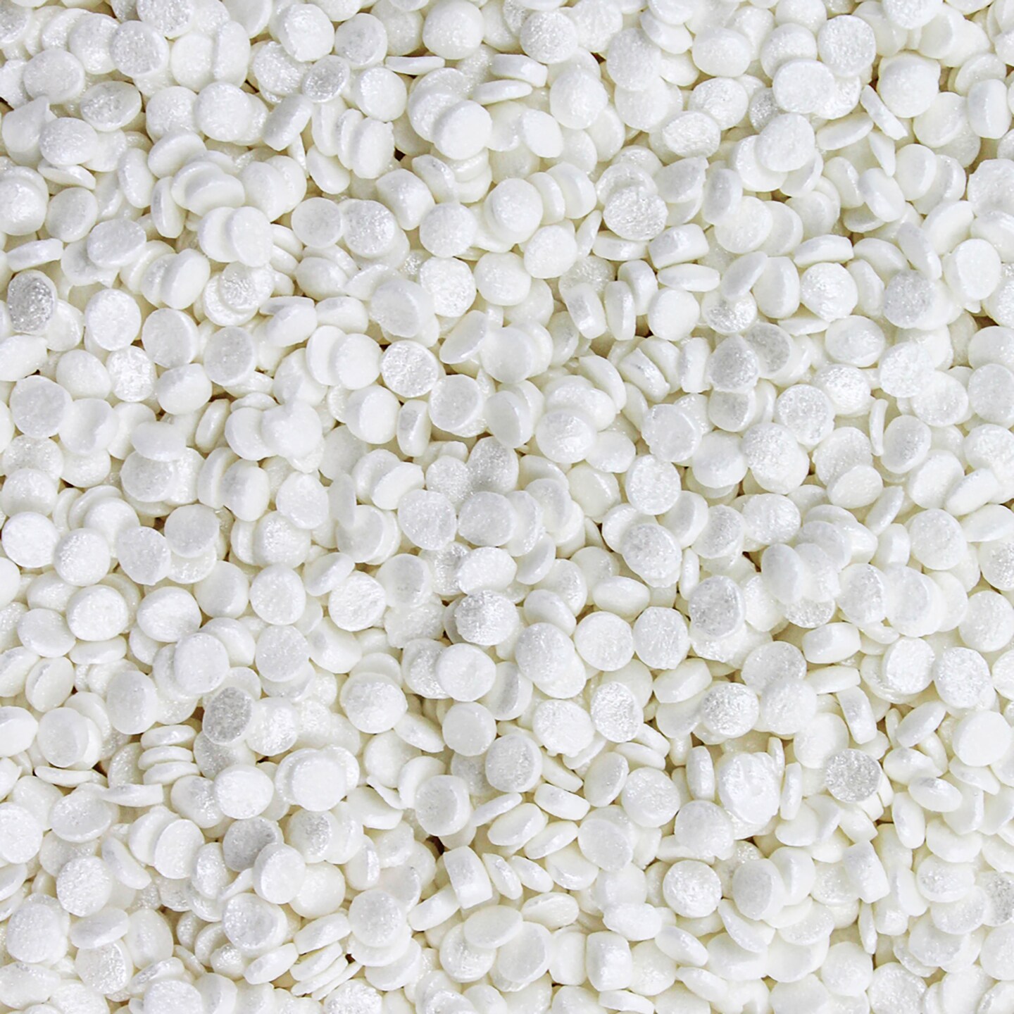 Krazy Sprinkles - White Pearl Confetti Edible Sprinkles (1/2 Cup 1x Jar)