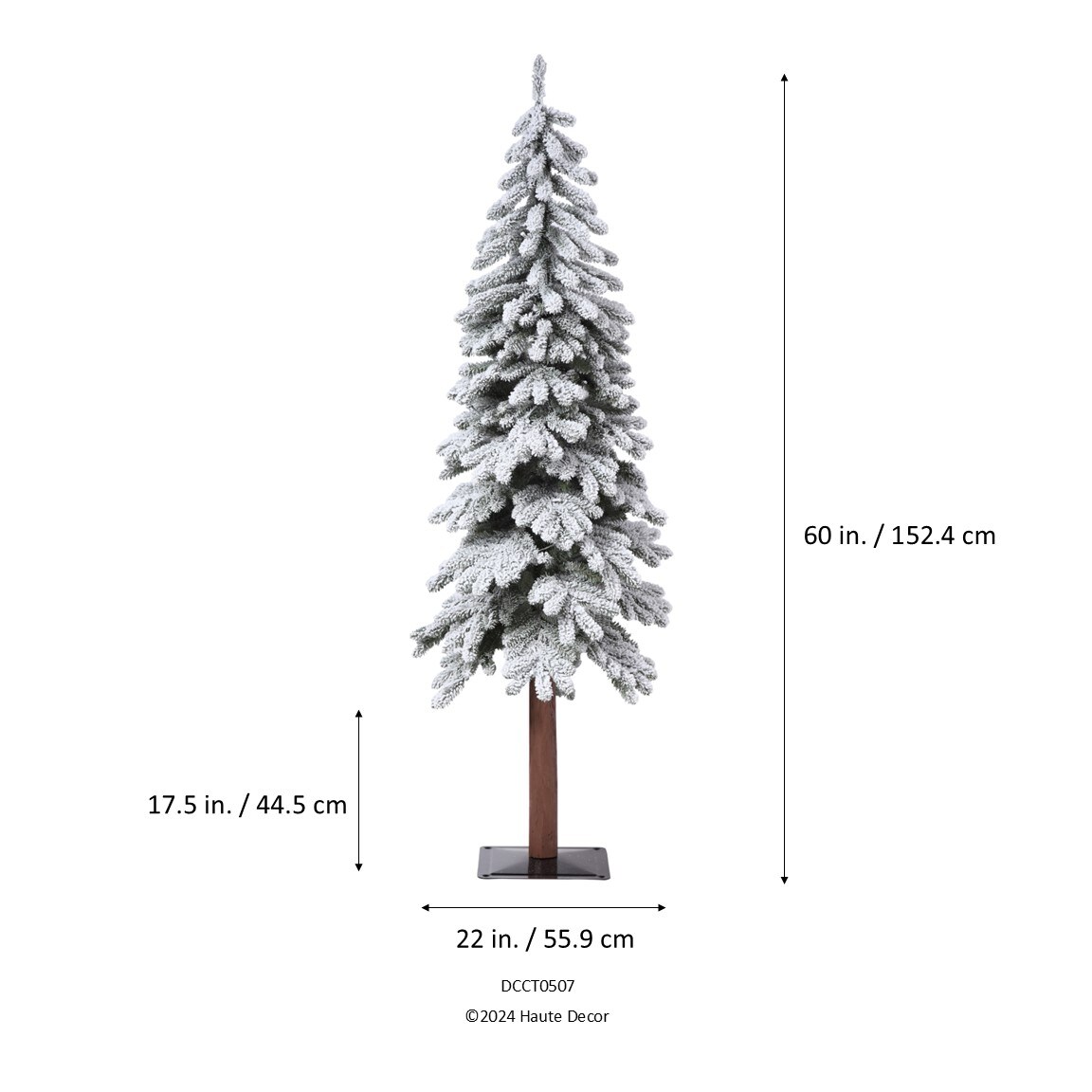 Haute Decor Alpine Christmas Trees - Available in 4 Sizes