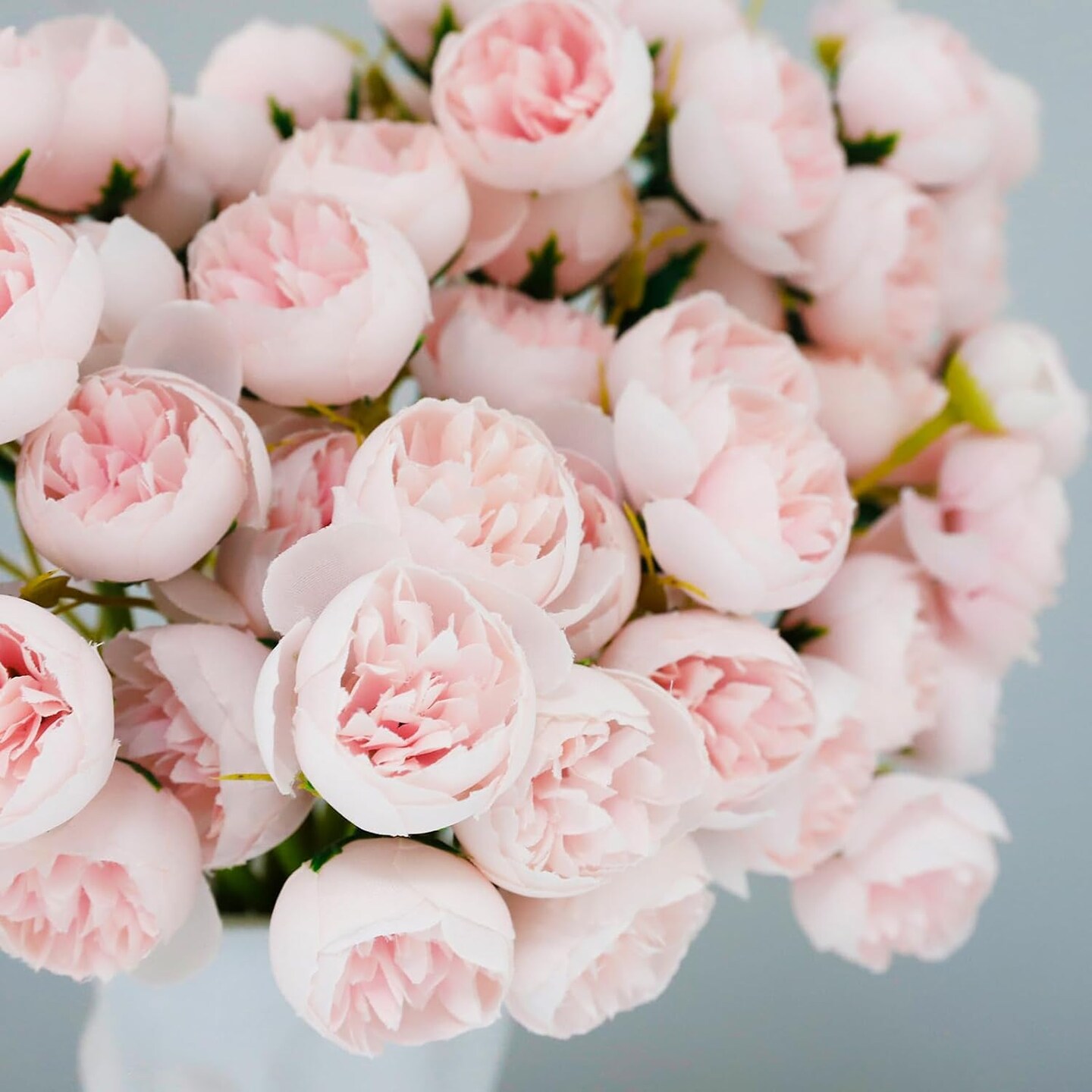 24-Piece Pink Artificial Ranunculus Flowers – Faux Silk Mini Ranunculus Bulk for Wedding Bouquets, Engagement Centerpieces, Bridal Shower Decorations & Home Decor