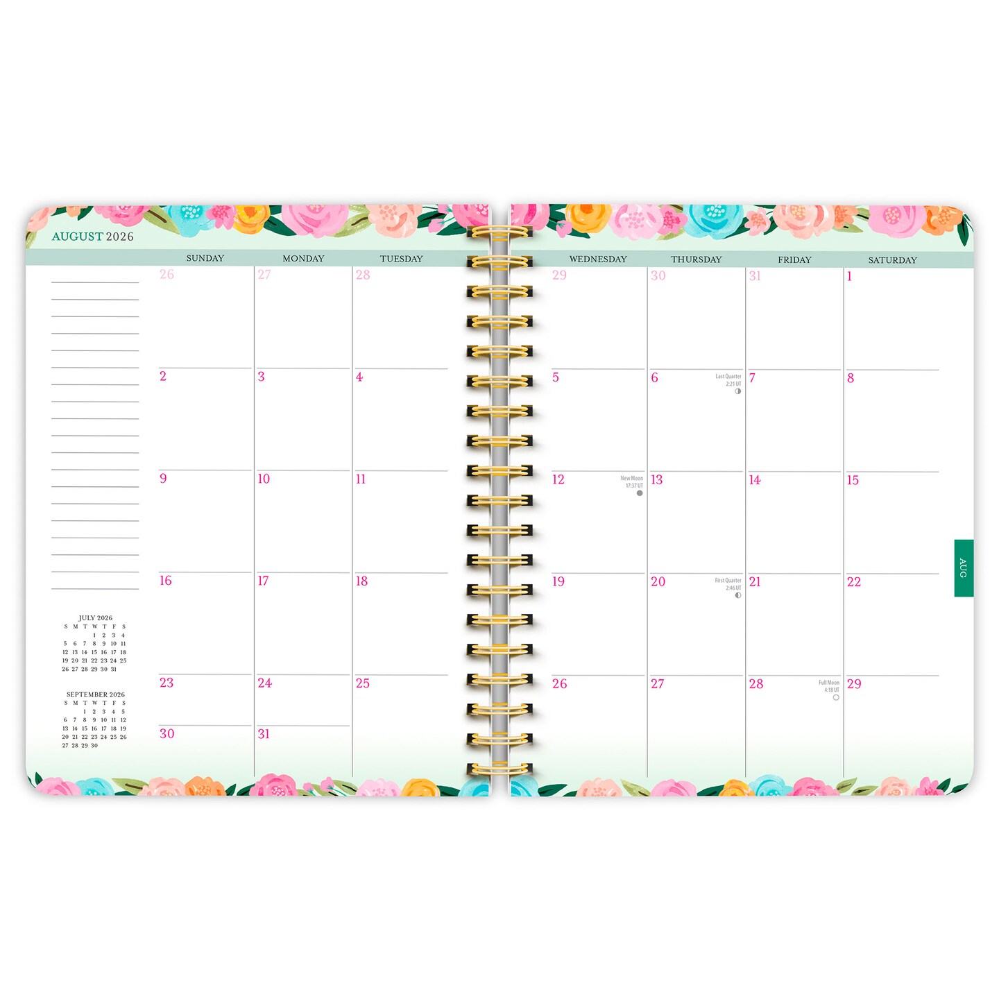 Bonnie Marcus OFFICIAL | 2027 6 x 7.75 Inch 18 Months Weekly Desk Planner | Foil Stamped Cover | July 2026 - December 2027 | Plato | Fashion Designer Stationery