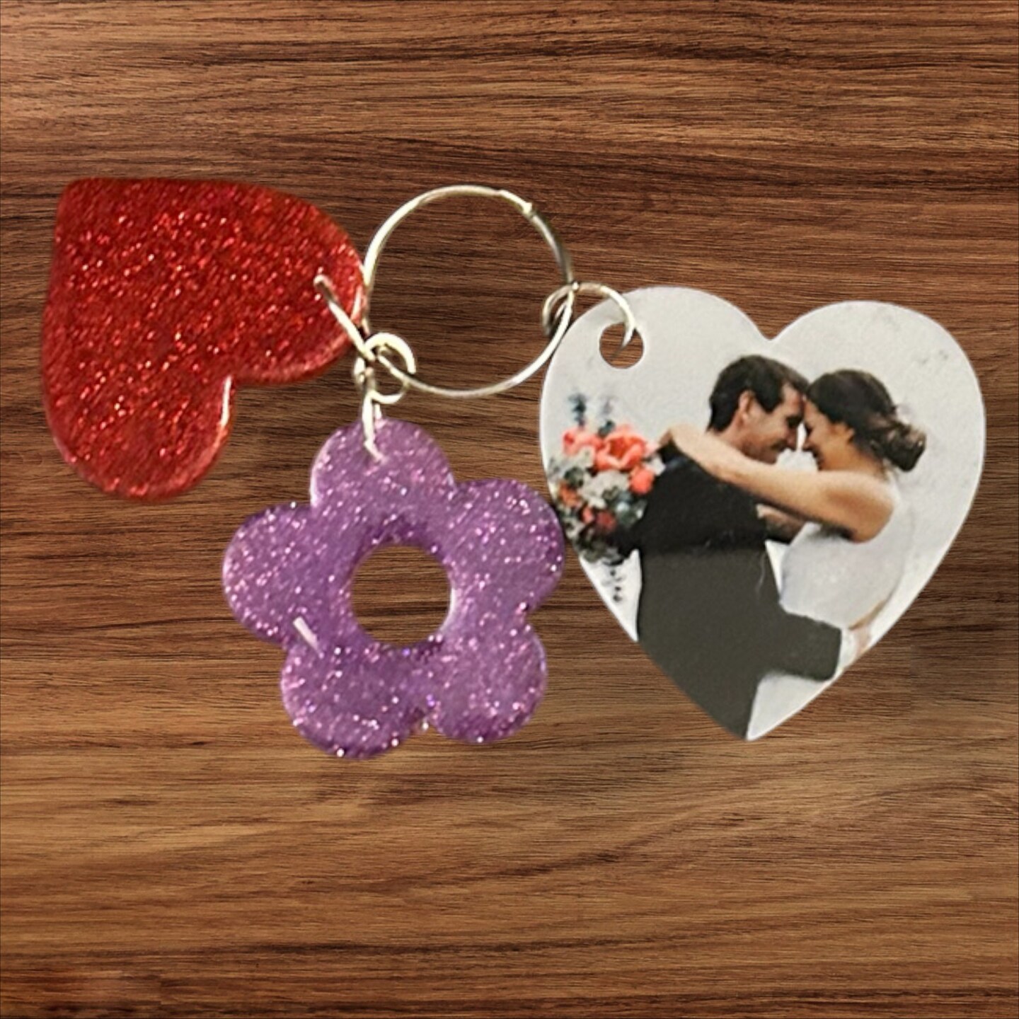 Photo Keychain Personalized Heart, Rectangle, Circle or Square