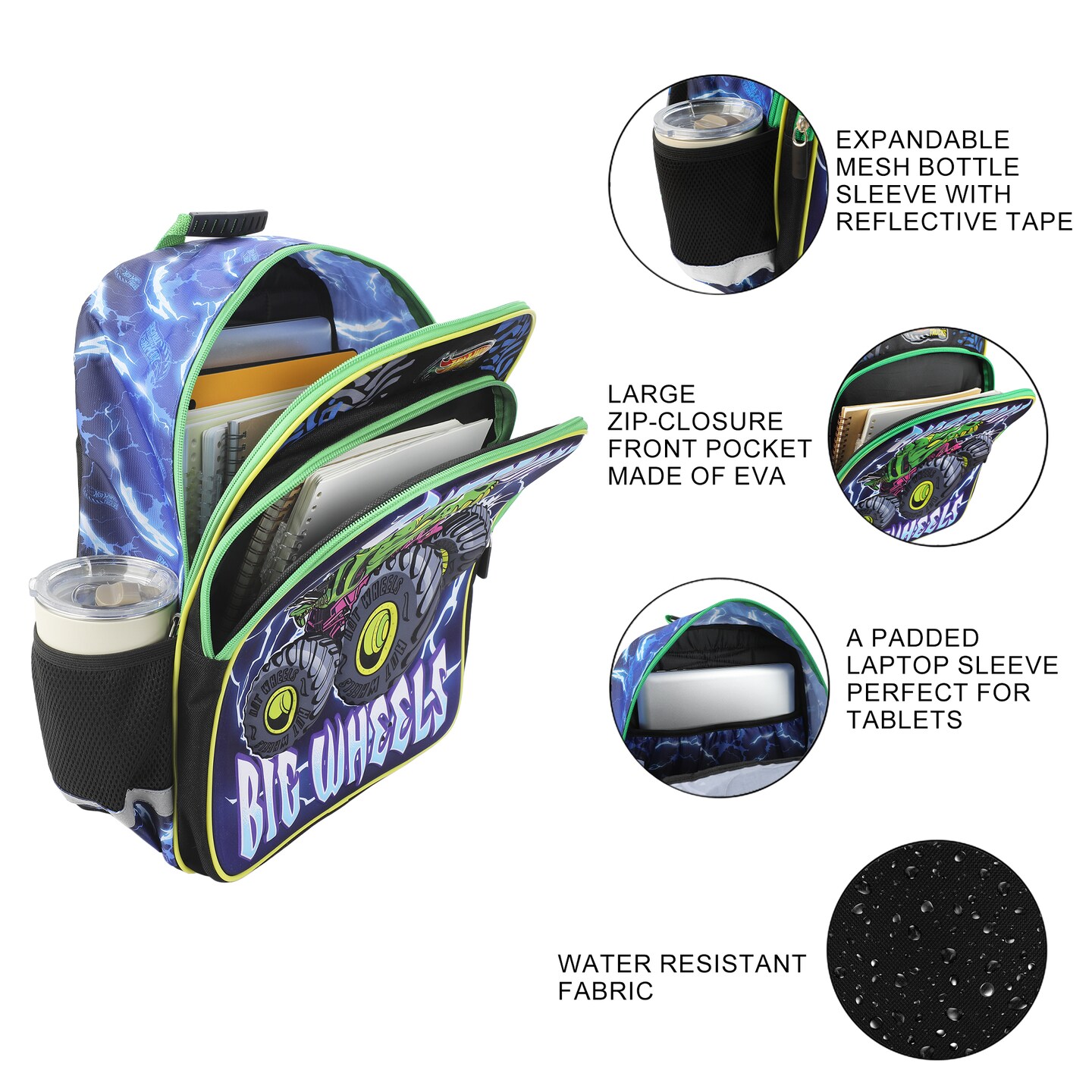Hot Wheels Monster Backpack