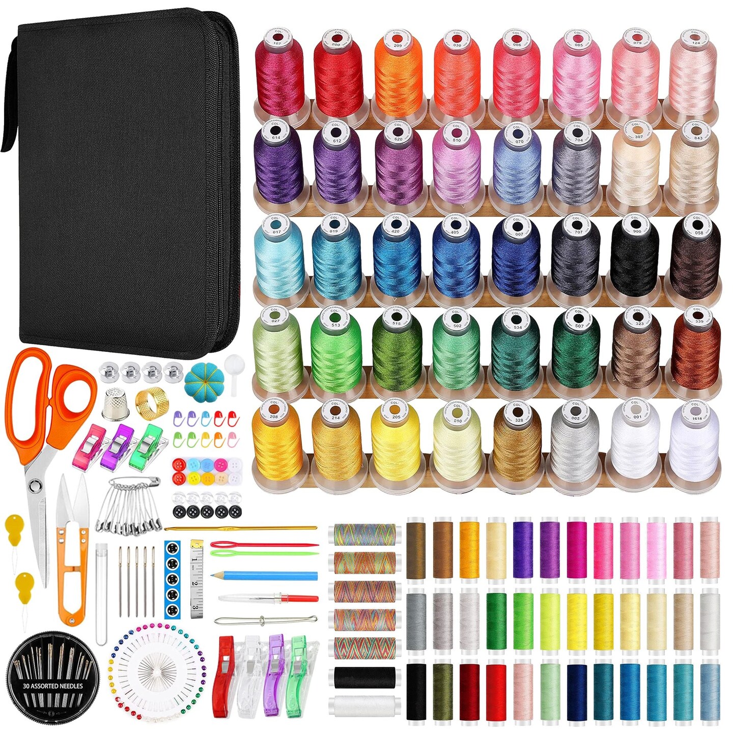 POOLIN EOC05 4in x 9.2in Embroidery Machine with Accessory Kit - Red