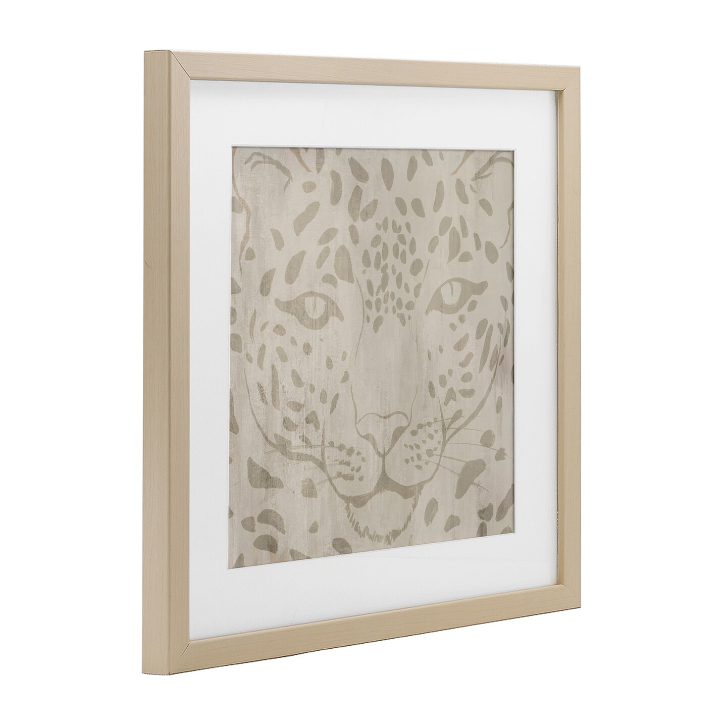 Stupell Industries Majestic Jaguar Face Black Framed Print Under Glass, design by Hannah Dawson
