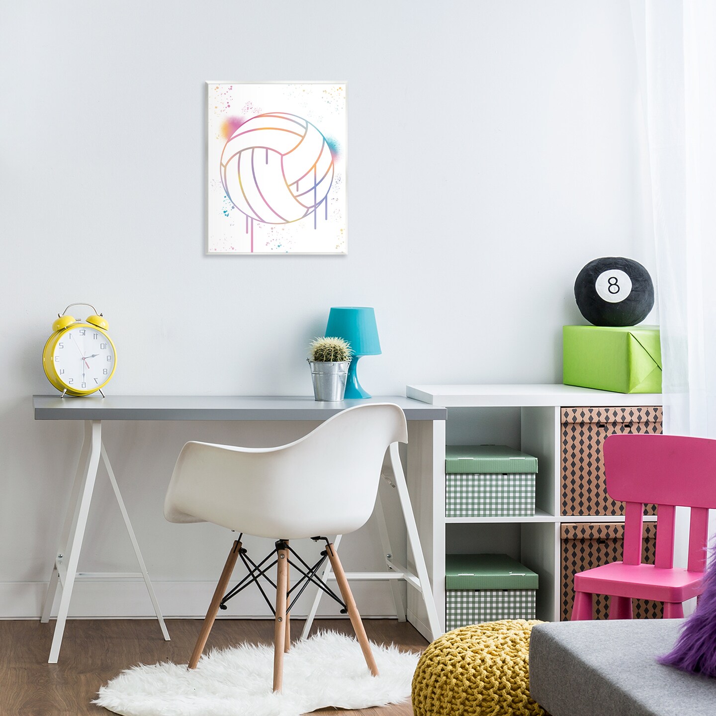 Stupell Industries Graffiti Volleyball Drip Wall Plaque Art, design by Marcus Prime