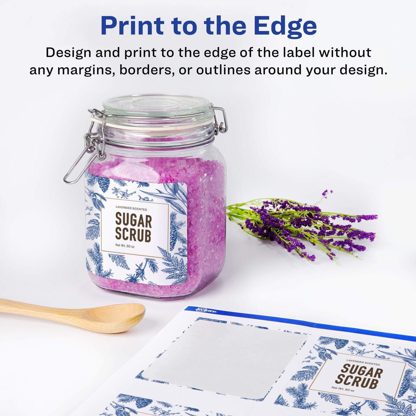 Avery Rectangle Labels with Sure Feed, 3&#x22; x 3-3/4&#x22;