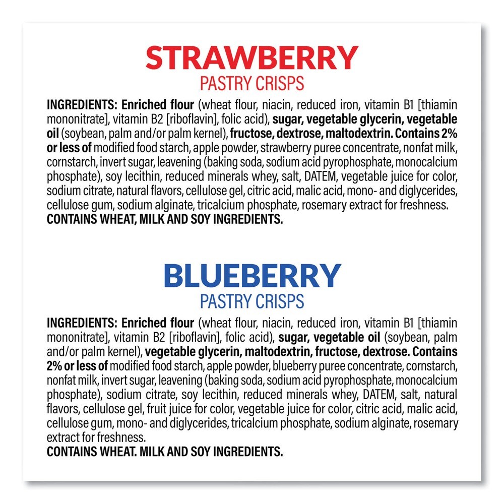 Green Rabbit Special K 0.88 oz Pastry Crisps - (36) Strawberry/(24) Blueberry (30-Pouches/Carton)