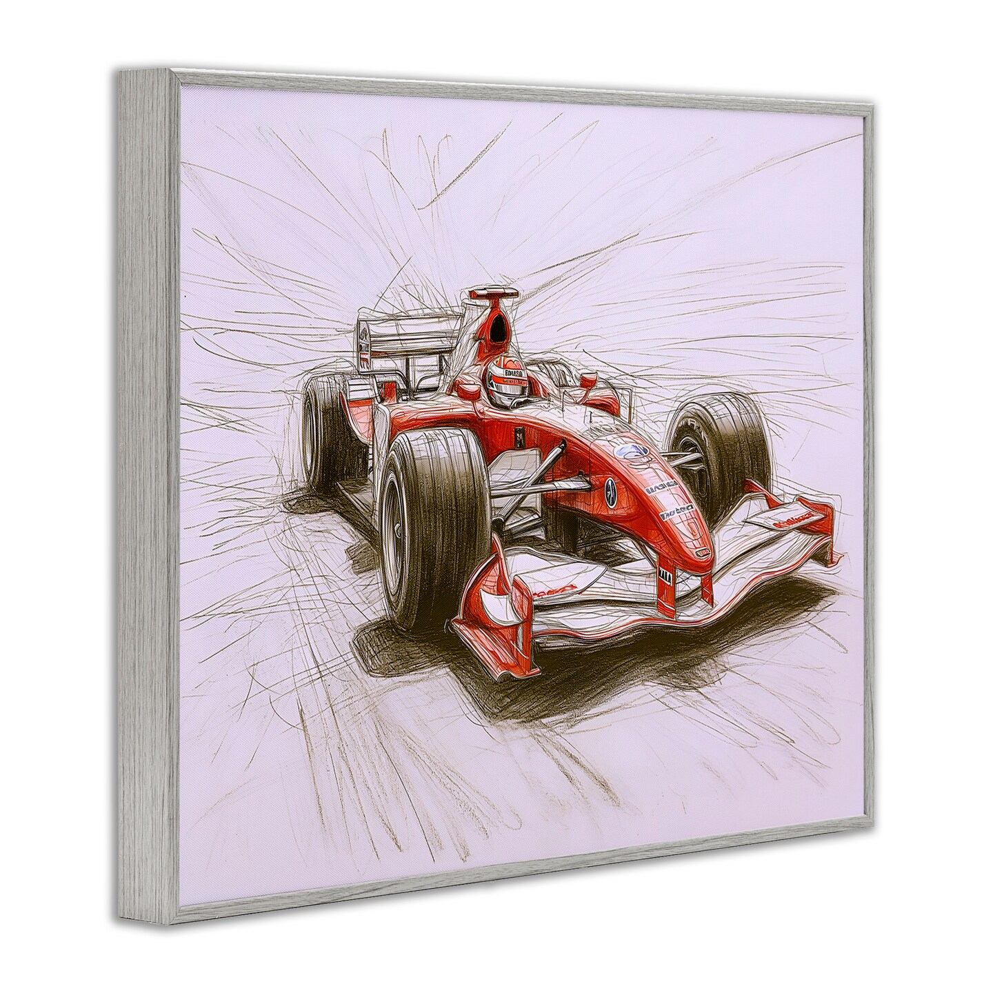 Stupell Industries Sketched Race Car Concept Framed Giclee, design by Steve Hunziker