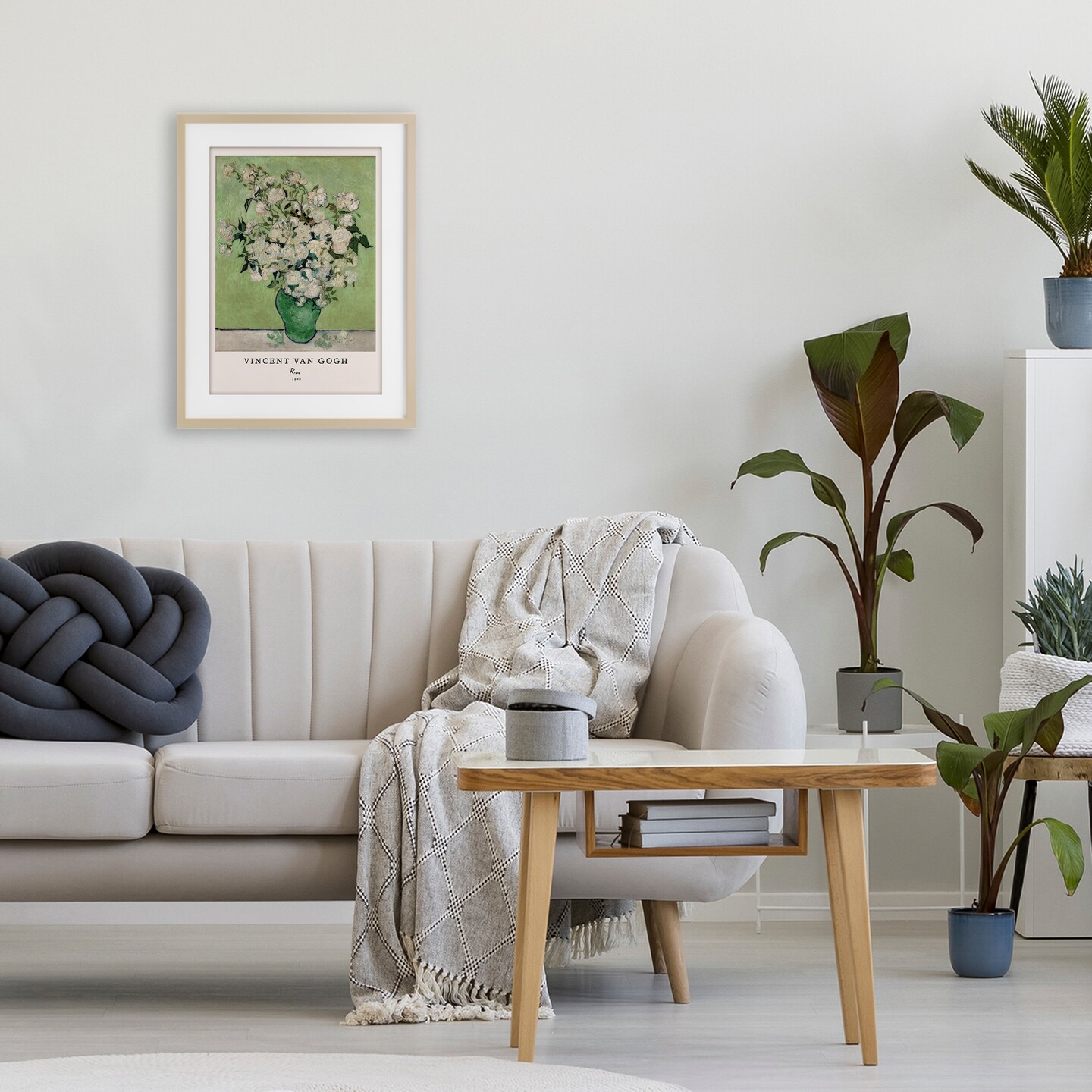Stupell Industries Classic Roses Van Gogh Framed Print Under Glass, design by Vintage Hustle