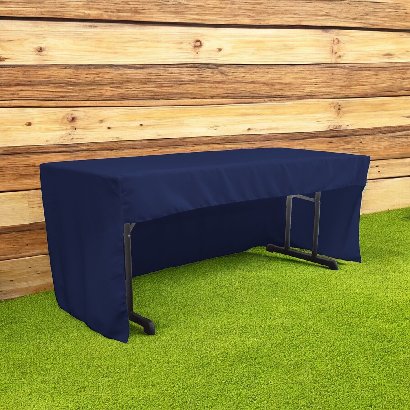 Fitted Rectangular Tablecloth 72 x 30 Polyester Poplin Open Back