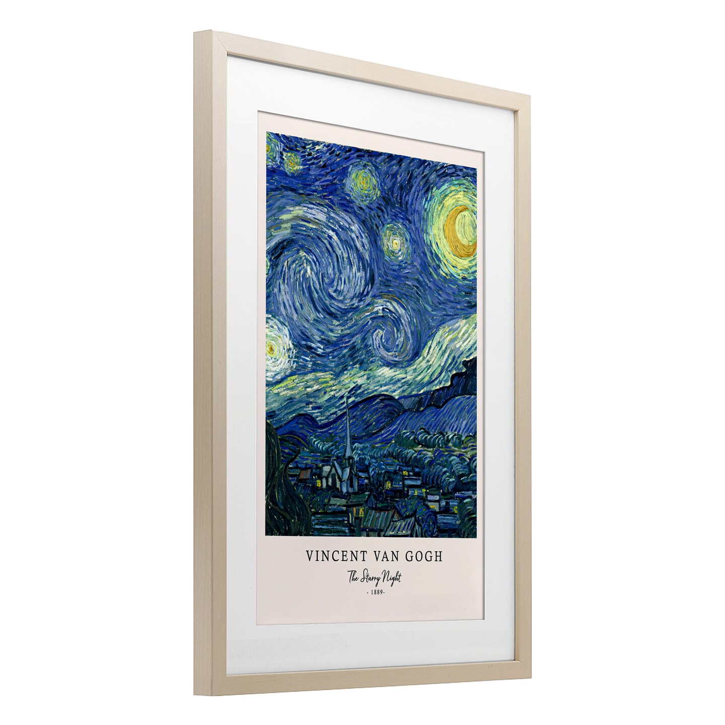 Stupell Industries Classic Starry Night Van Gogh Framed Print Under Glass, design by Vintage Hustle
