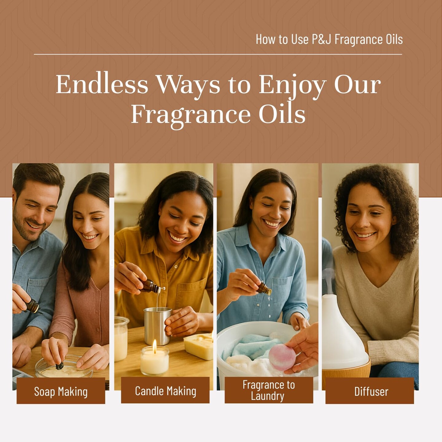 Fragrance Oil Autumn Set | Brown Sugar, Apple, Harvest Spice, Vanilla, Forest Pine, and Snickerdoodle Candle Scents for Candle Making, Freshie, Soap Making Supplies, Diffuser Oil Scents