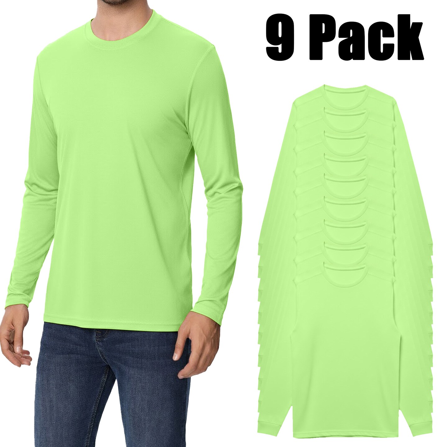 Zfeel Hi-Vis Bulk Bundle safety t-shirt, ZF912 Blanks tee 9-pack for small business