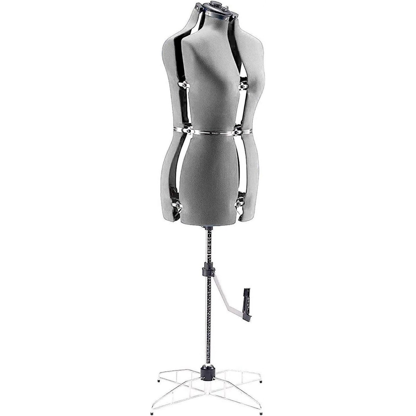 Female Adjustable Mannequin Dress Form Female With New Base, Model: P, Color: Grey | Michaels Female Adjustable Mannequin Dress Form Female With New Base, Model: P, Color: Grey | Michaels