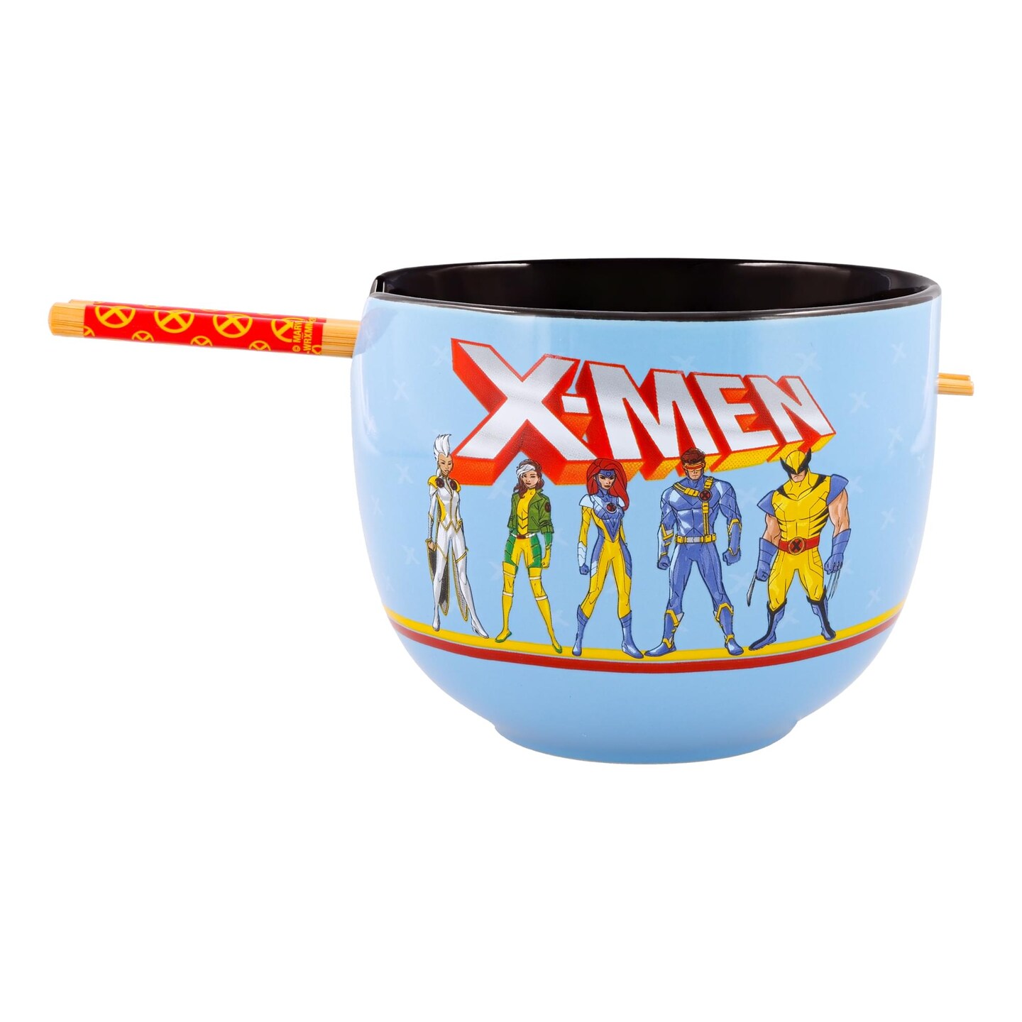 Marvel X-Men Characters 20-Ounce Ramen Bowl and Chopstick Set