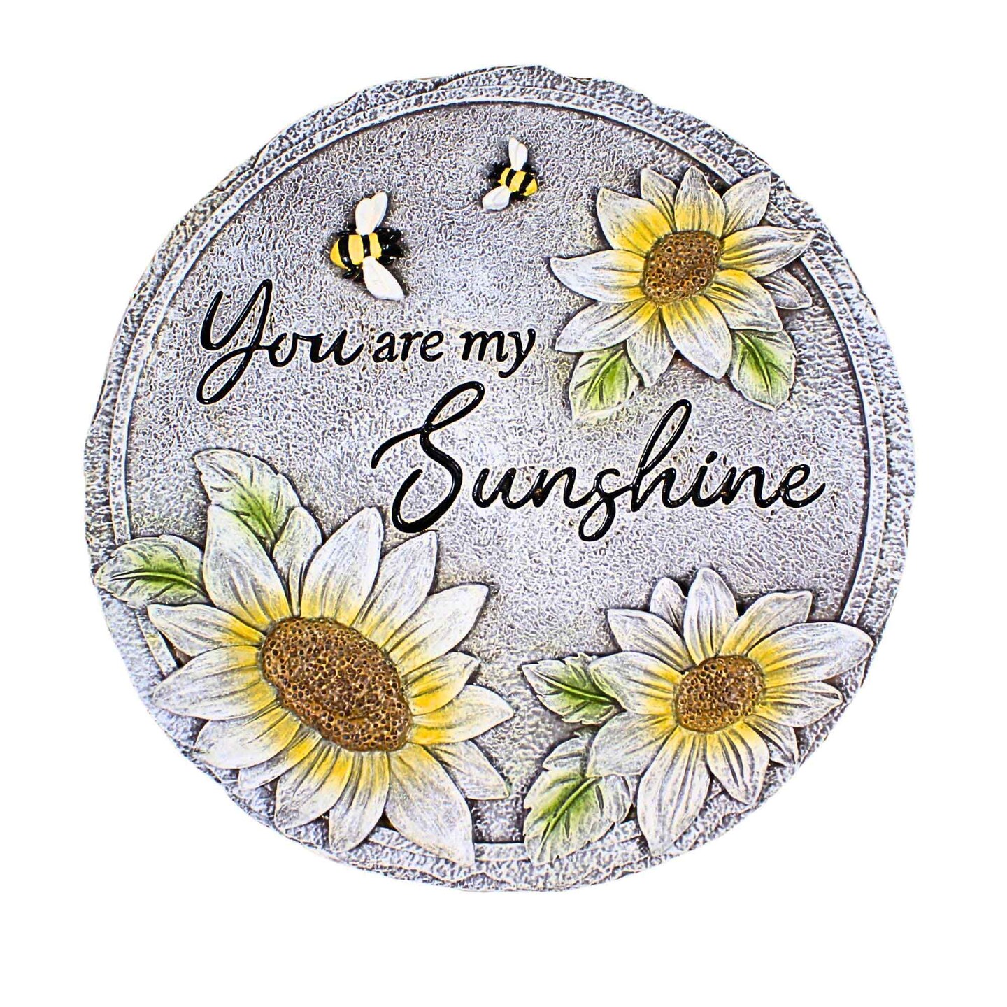 Roman 11.5 Inch You Are My Sunshine Stepping Stone Summer Garden Stepping Stone , Everyday Decor Spring Summer Indoor Outdoor