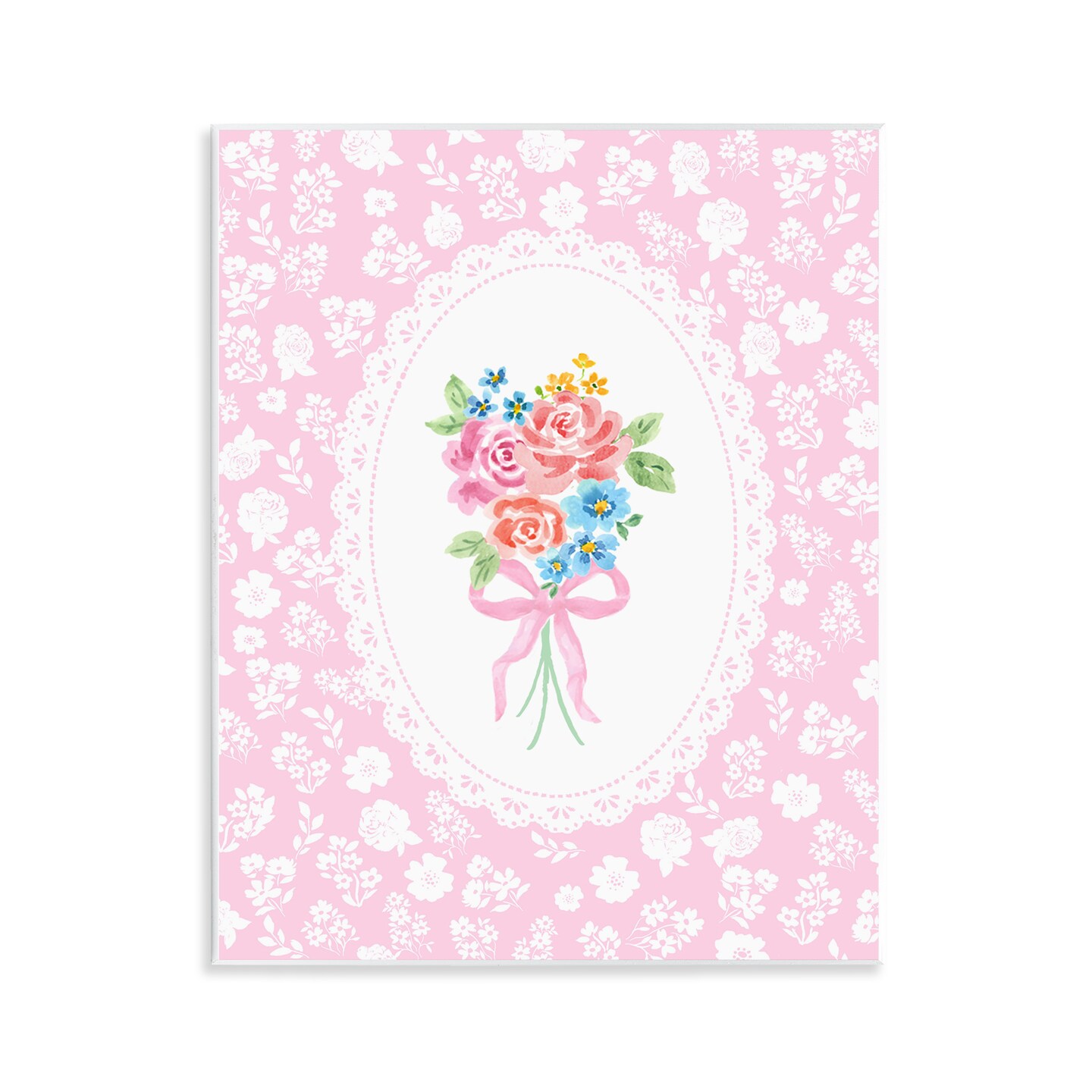 Stupell Industries Pink Feminine Bouquet Wall Plaque, design by Corinne Haig