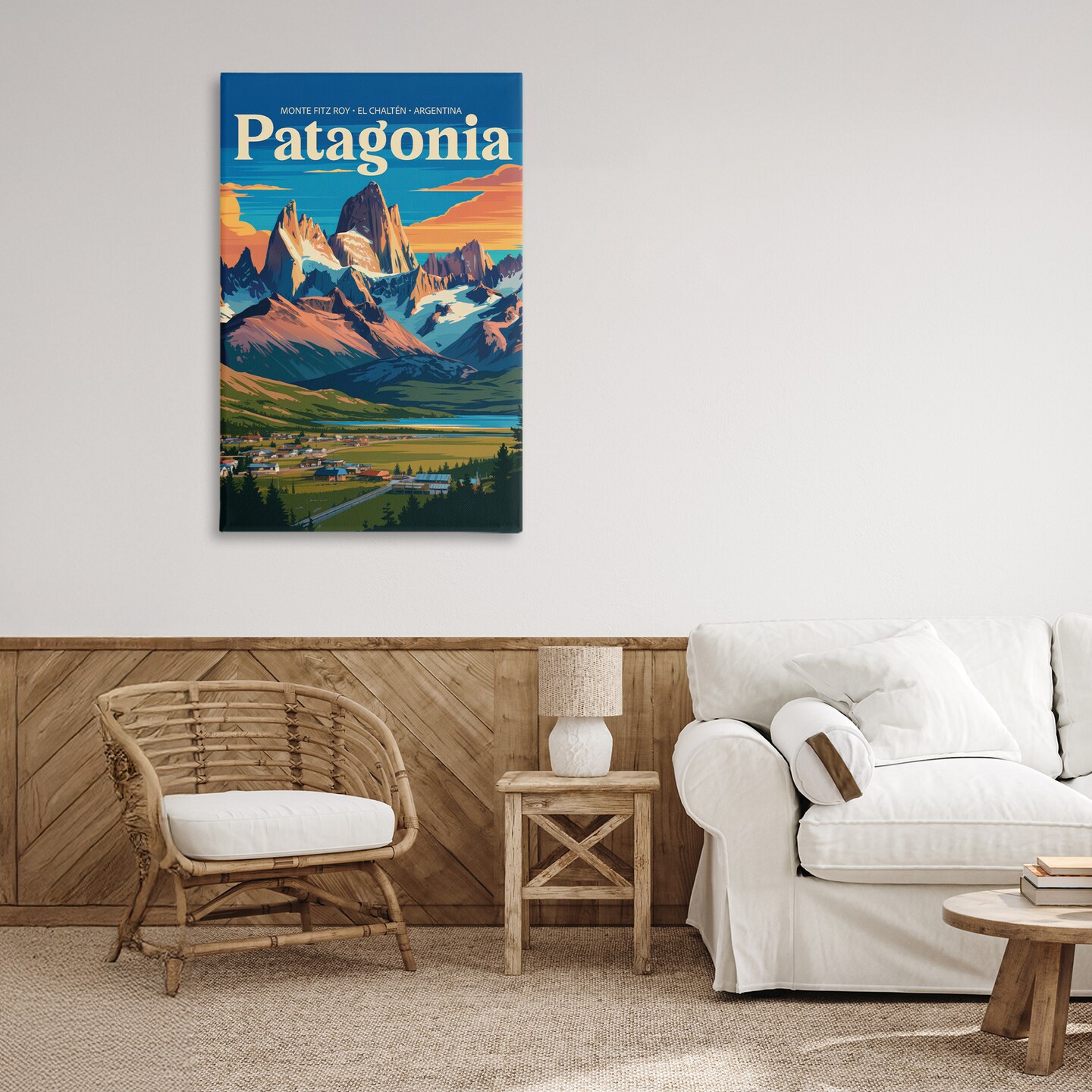 Stupell Industries Patagonia Valley Landscape Canvas, design by Andreas Magnusson