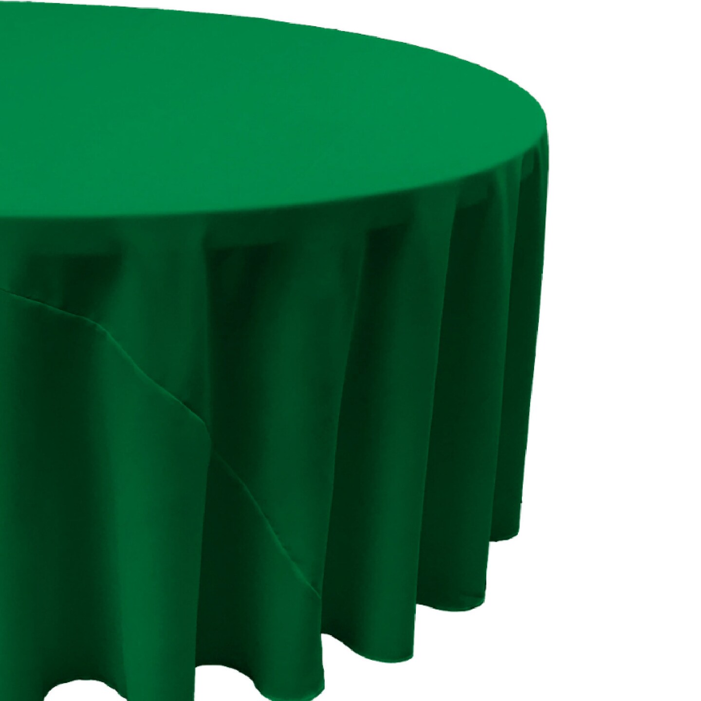 132 Inch Round Tablecloth Polyester Poplin Wrinkle Resistant Stain Resistant