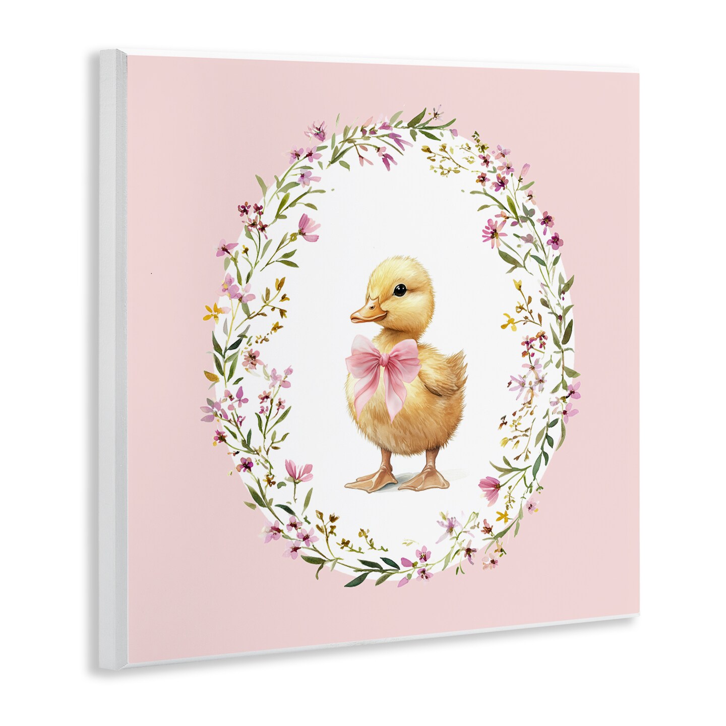 Stupell Industries Blush Pink Duckling Wall Plaque, design by Christine Simpson Art