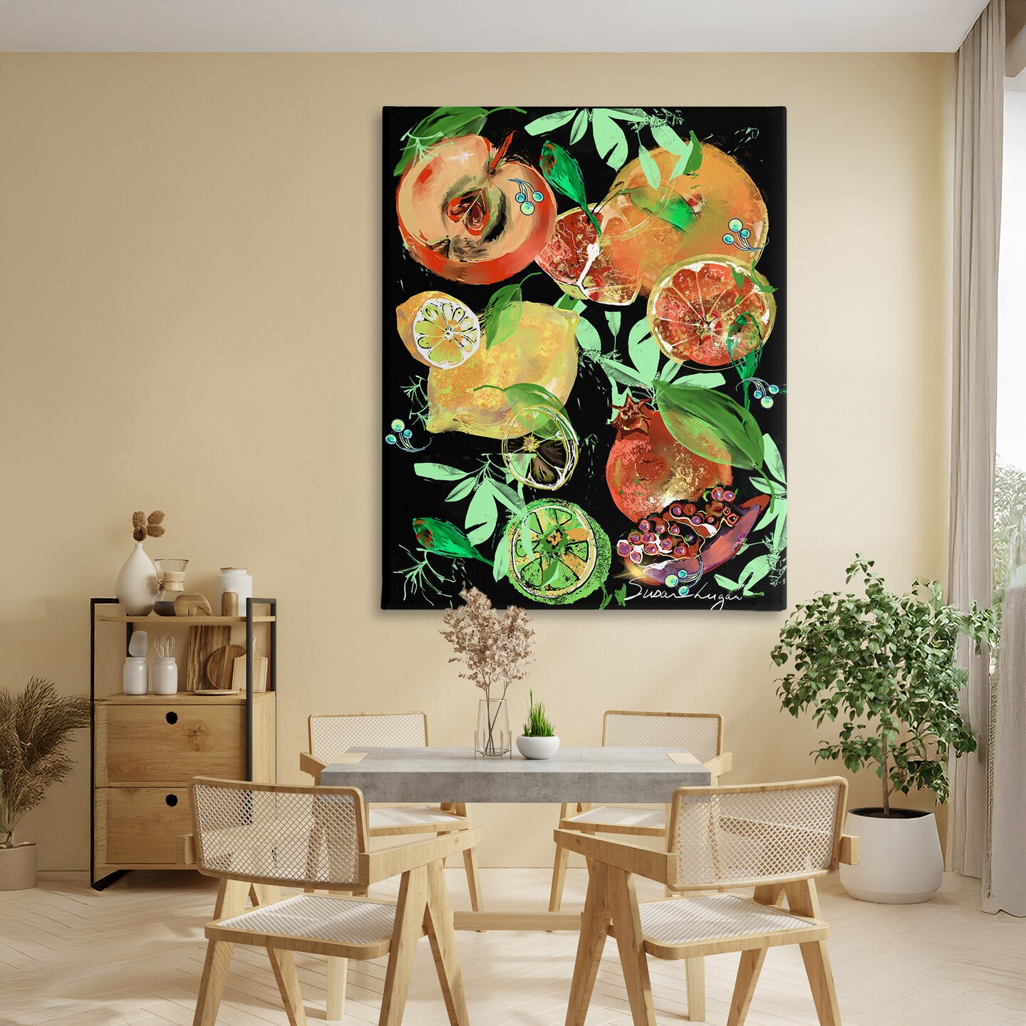 Stupell Industries Fruit Medley Combo Canvas, design by Susan Lugar