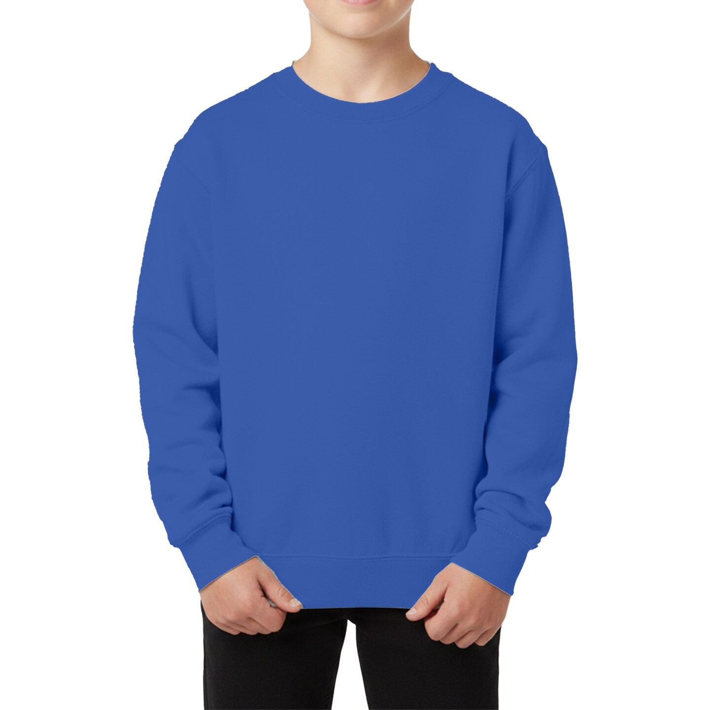 Gildan Youth Fleece Crewneck Sweatshirt, Heavy Blend 50/50 Cotton Poly, Craft & Print Ready