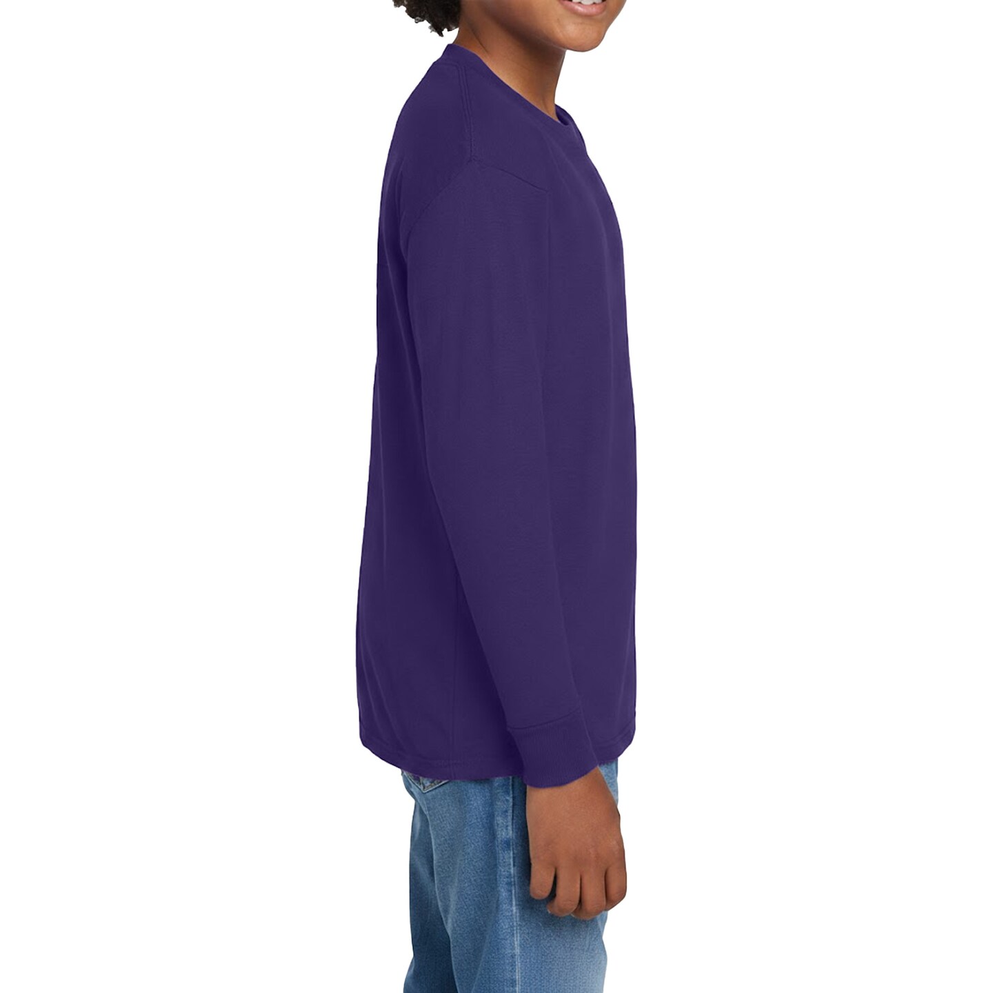 Gildan Youth Heavy Cotton Long Sleeve T-Shirt for DIY, Painting & Screen Printing