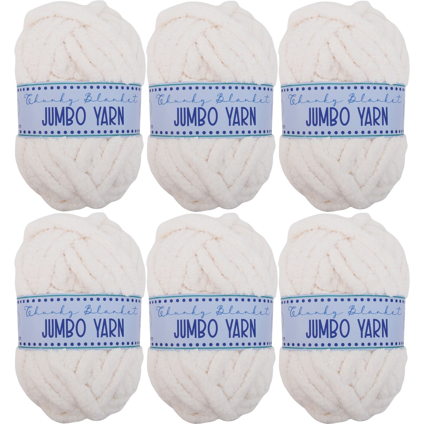 ThreadArt Chunky Chenille Yarn for Hand Knitting – Jumbo Blanket Yarn, Soft Thick Polyester Chenille for Arm Knitting, DIY Throws, Pillows & Pet Beds – 26–27 Yards, 8 oz -Available in Singles, 3 Pack, and 6 Pack